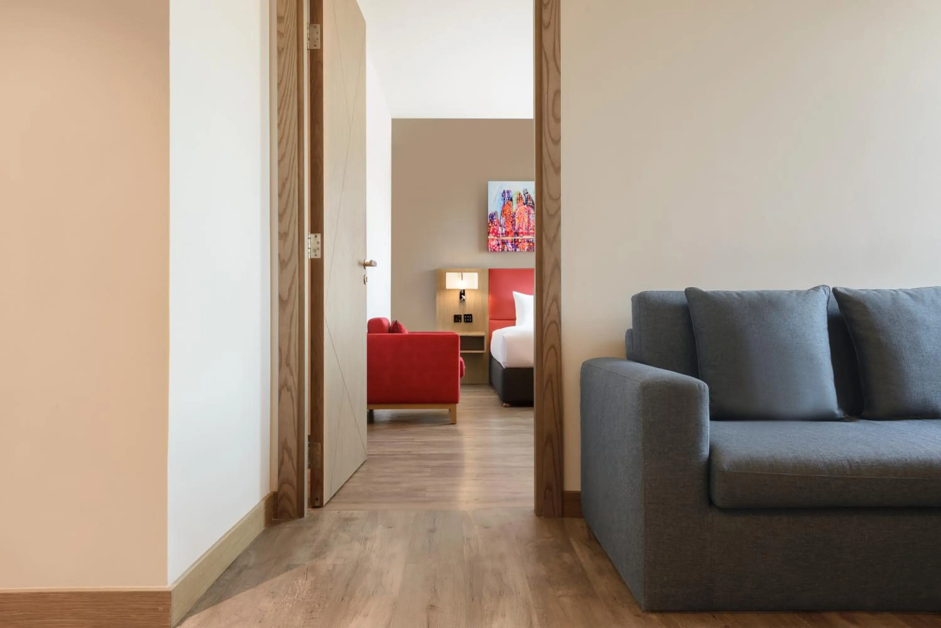 Living room in Ramada Encore by Wyndham Muscat Al-Ghubra