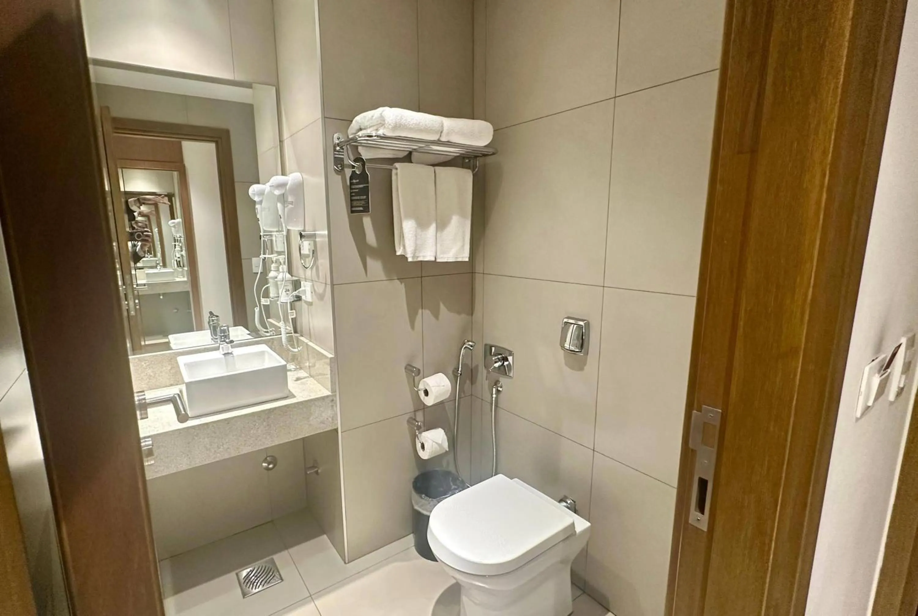 Bathroom in Dazzler by Wyndham Ciudad del Este