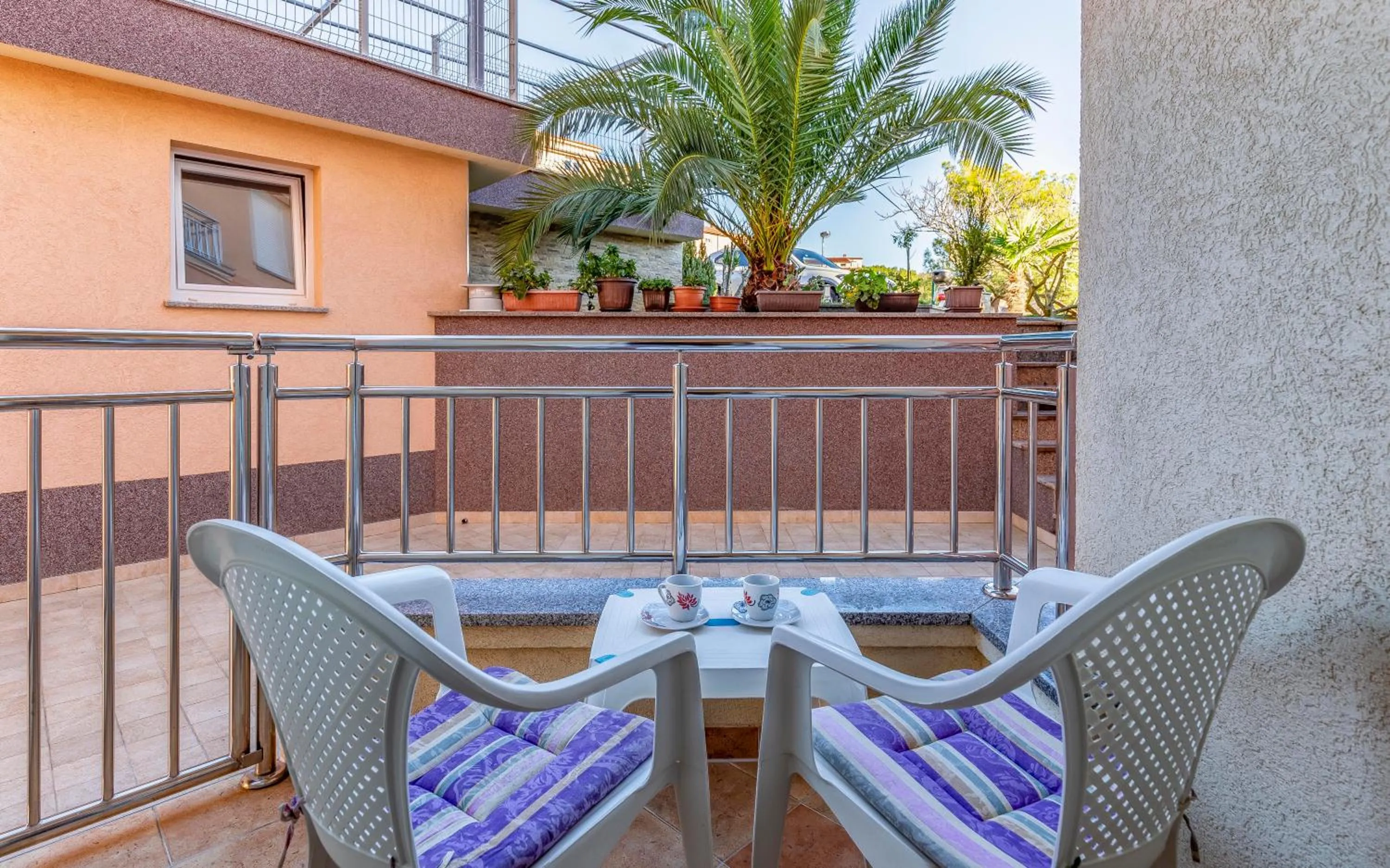 Balcony/Terrace in Istriensonne - Apartments Veruda mit Grillterrasse