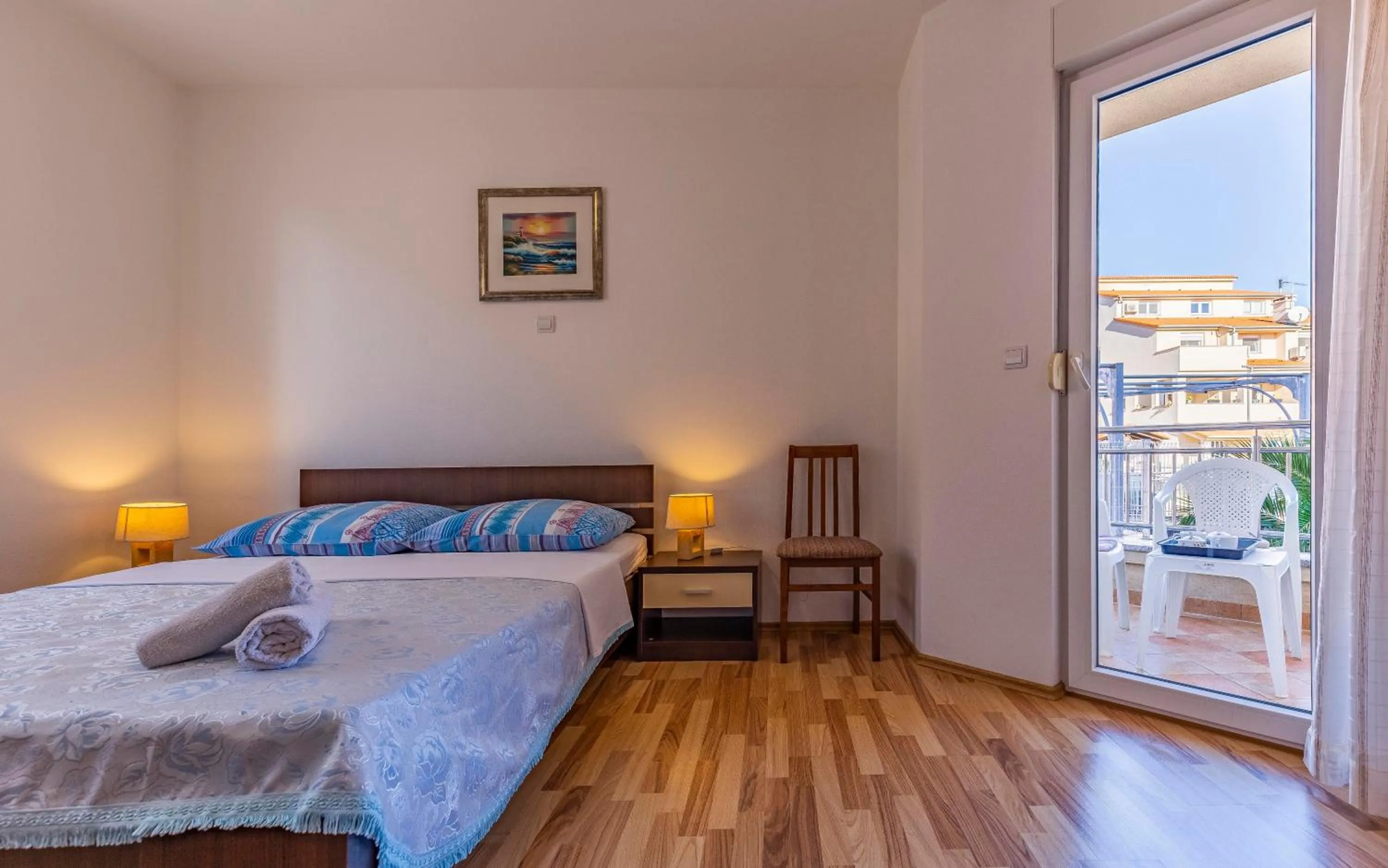 Bed in Istriensonne - Apartments Veruda mit Grillterrasse