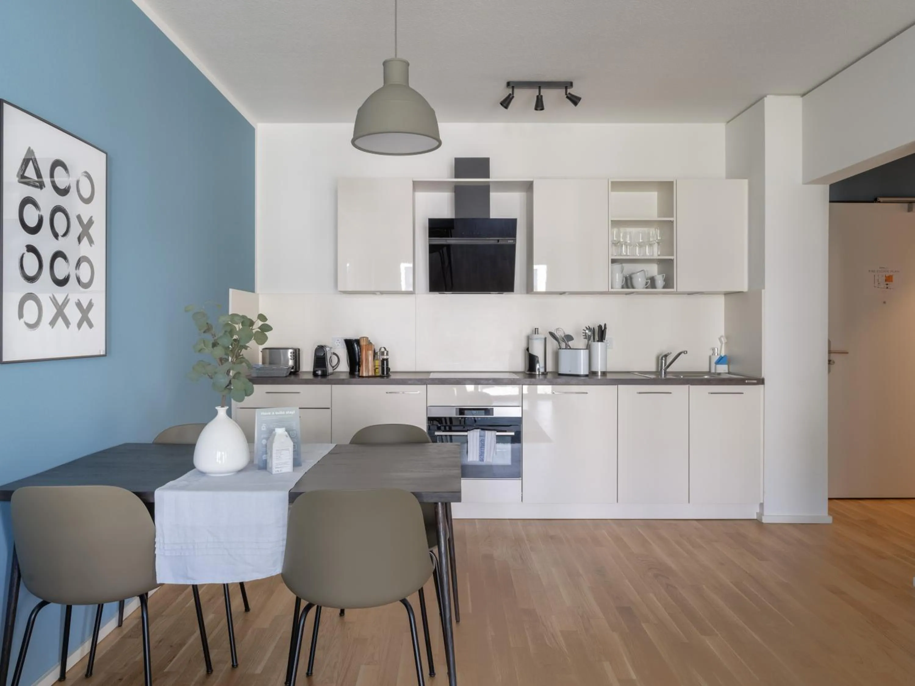 Kitchen or kitchenette in Limehome Trier Nikolaus-Leis-Straße