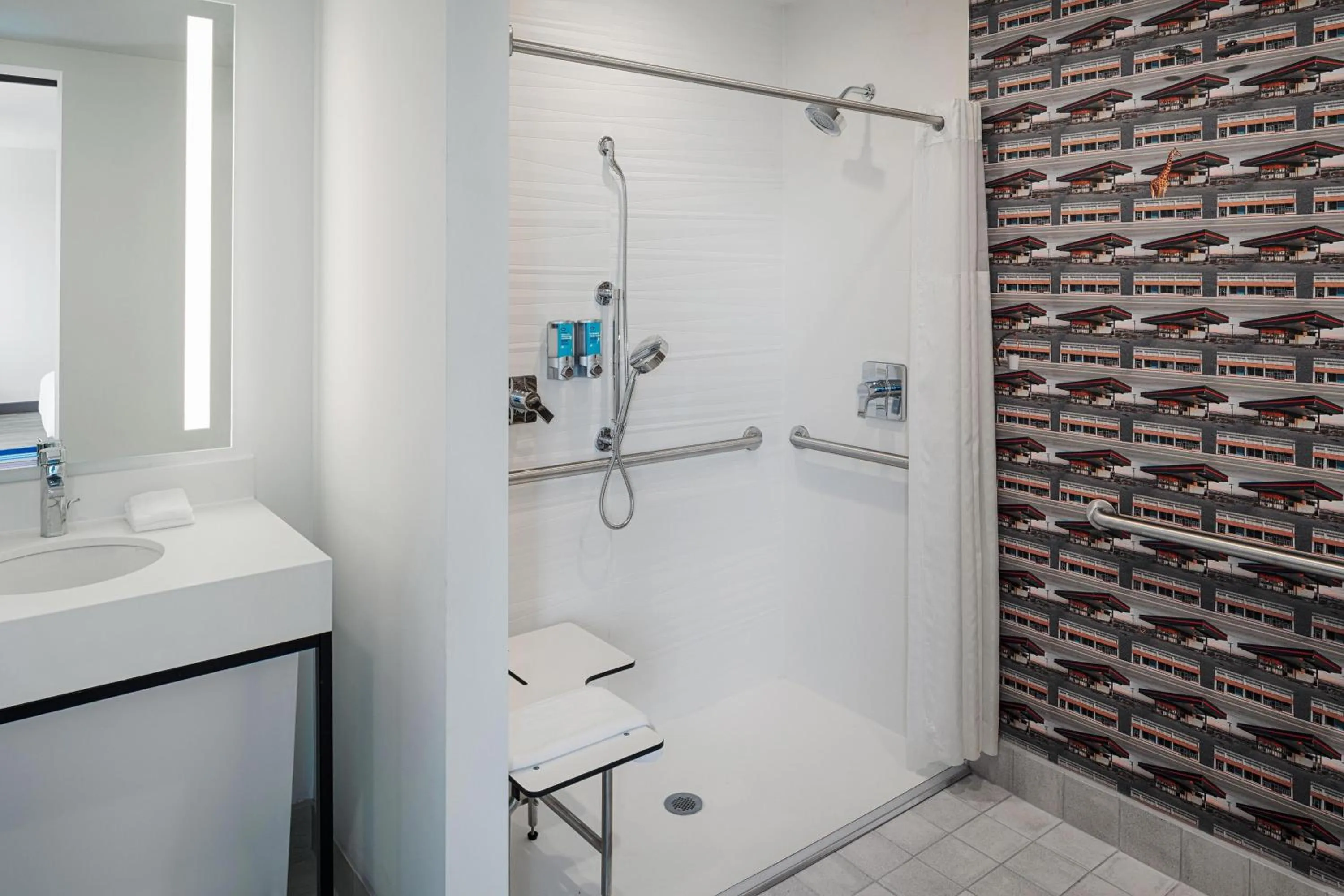 Bathroom in Aloft Columbus