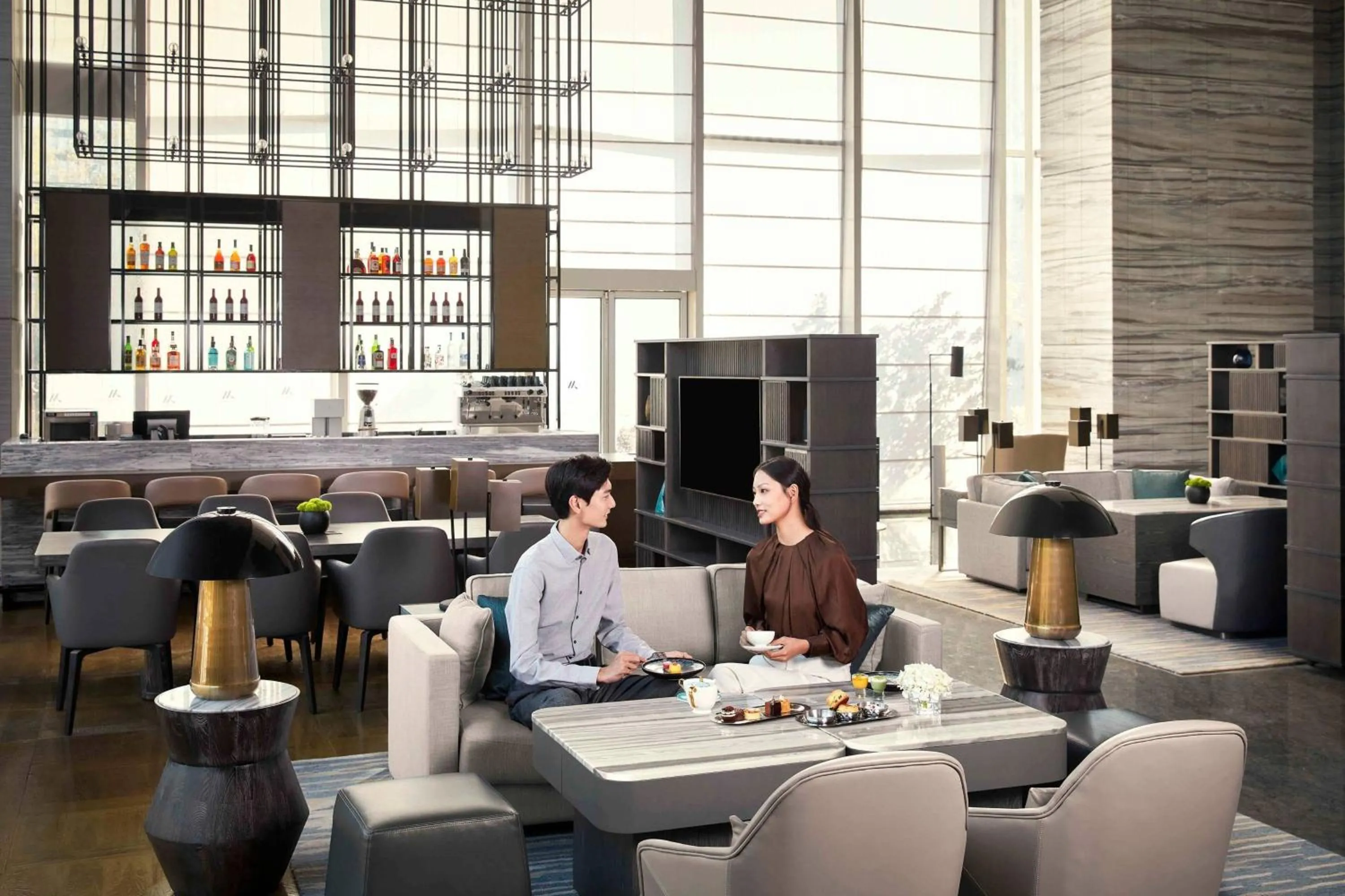 Lobby or reception in Jiaxing Marriott Hotel