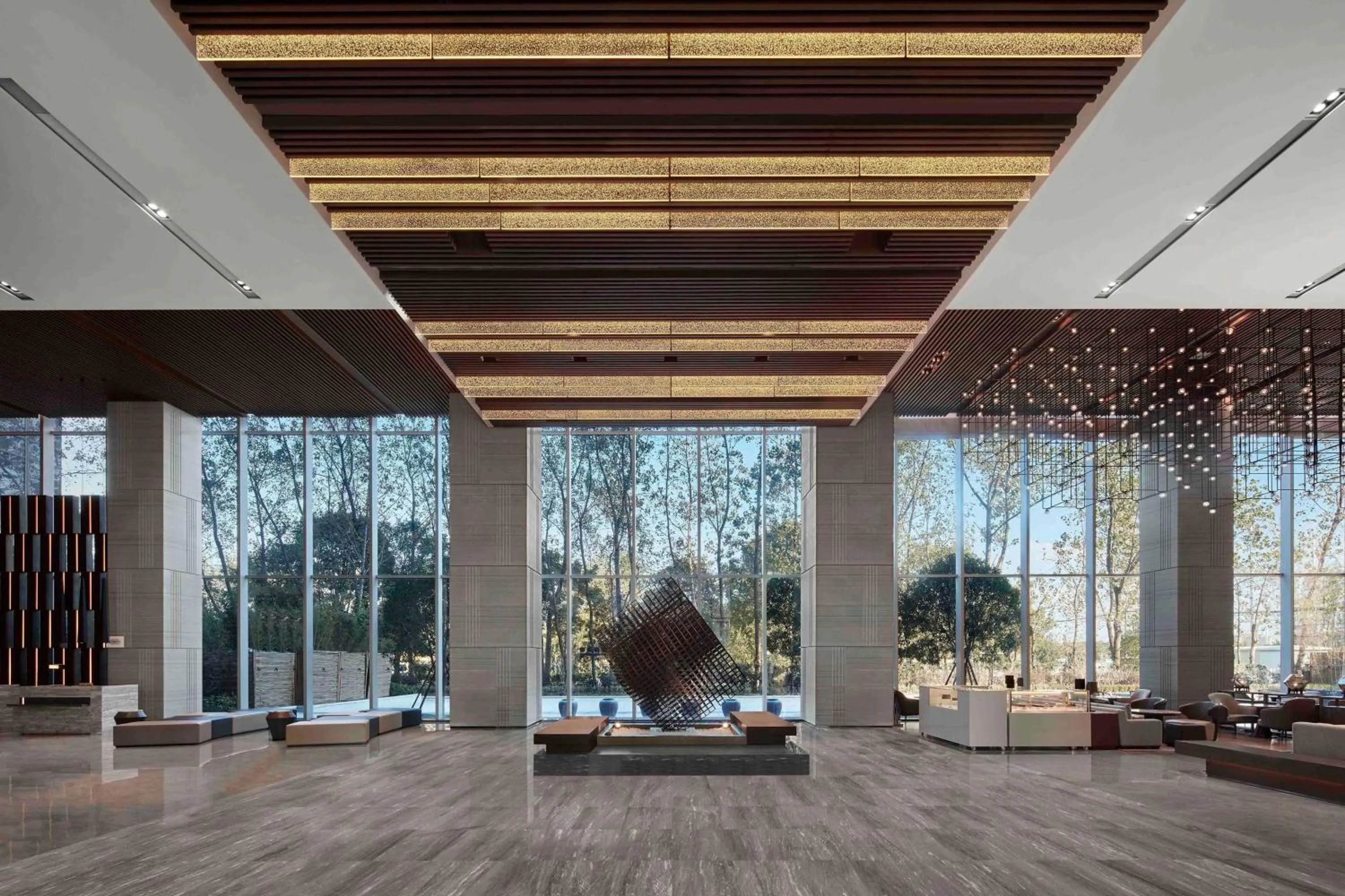 Lobby or reception in Jiaxing Marriott Hotel
