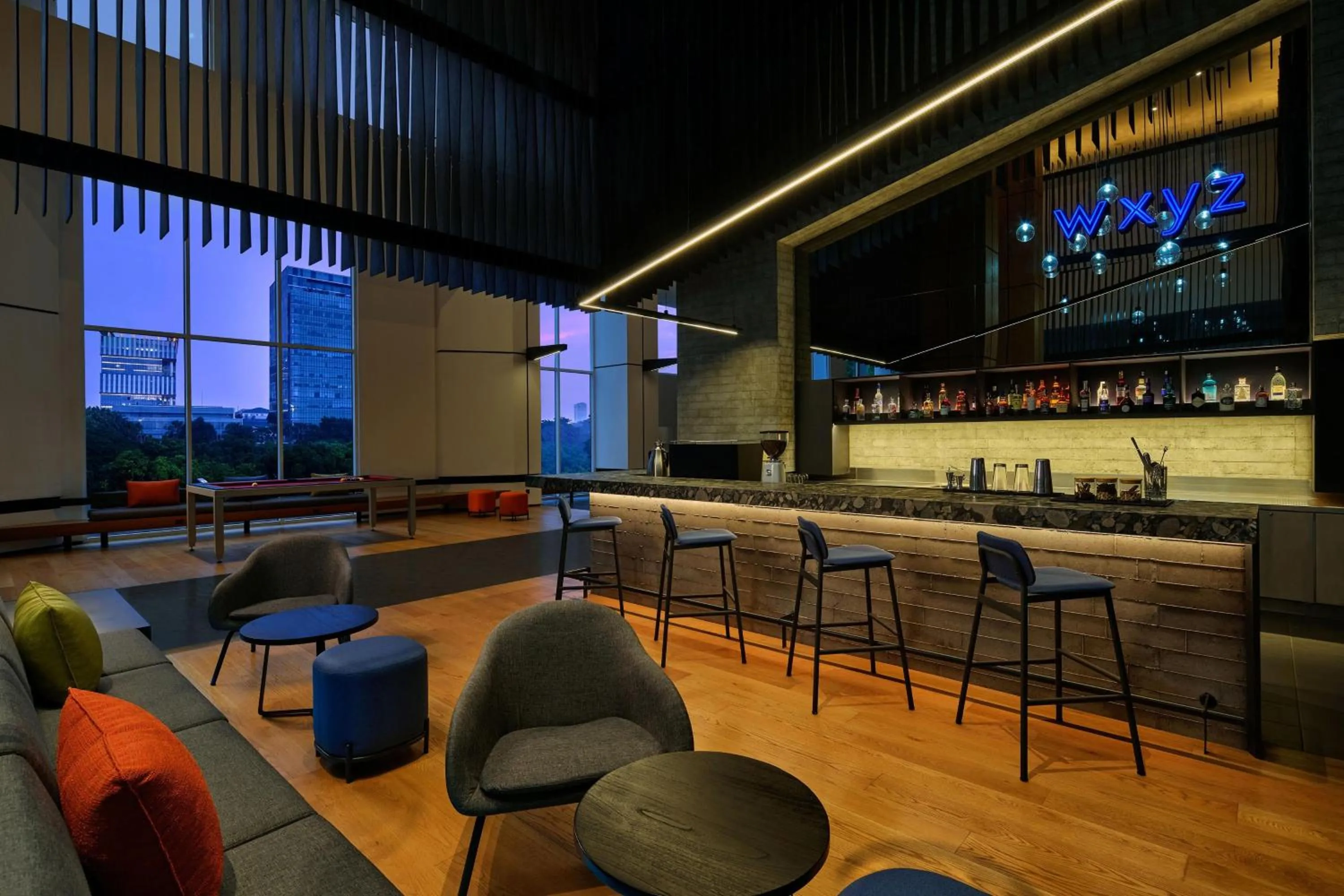 Lounge or bar in Aloft South Jakarta
