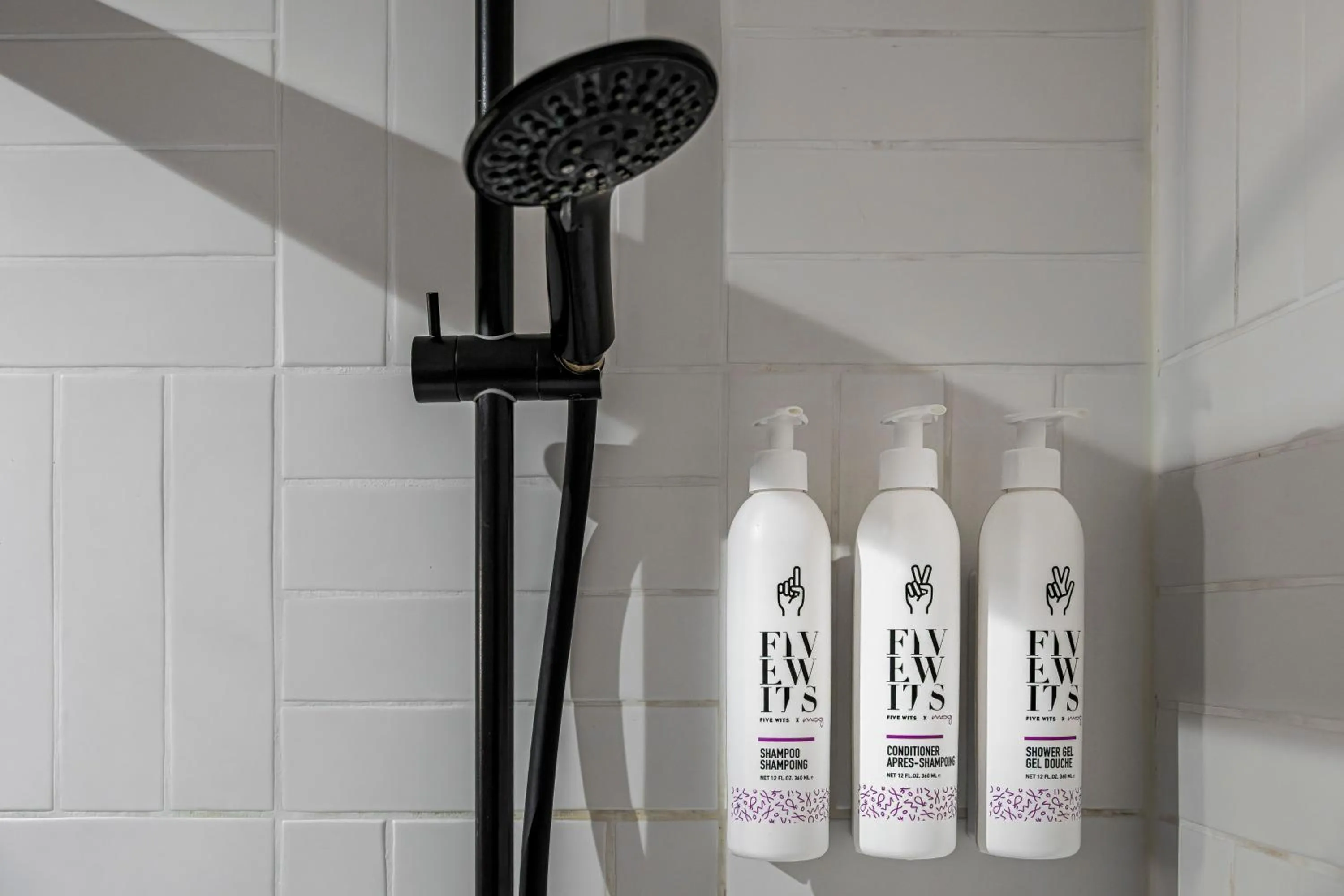 Shower in Moxy Kaunas Center