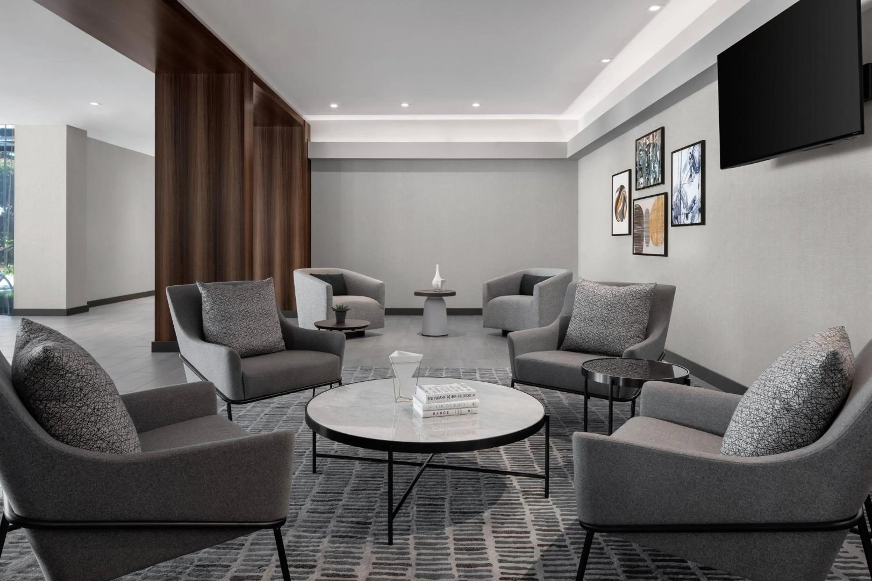 Lounge or bar in AC Hotel by Marriott Santa Rosa Sonoma Wine Country