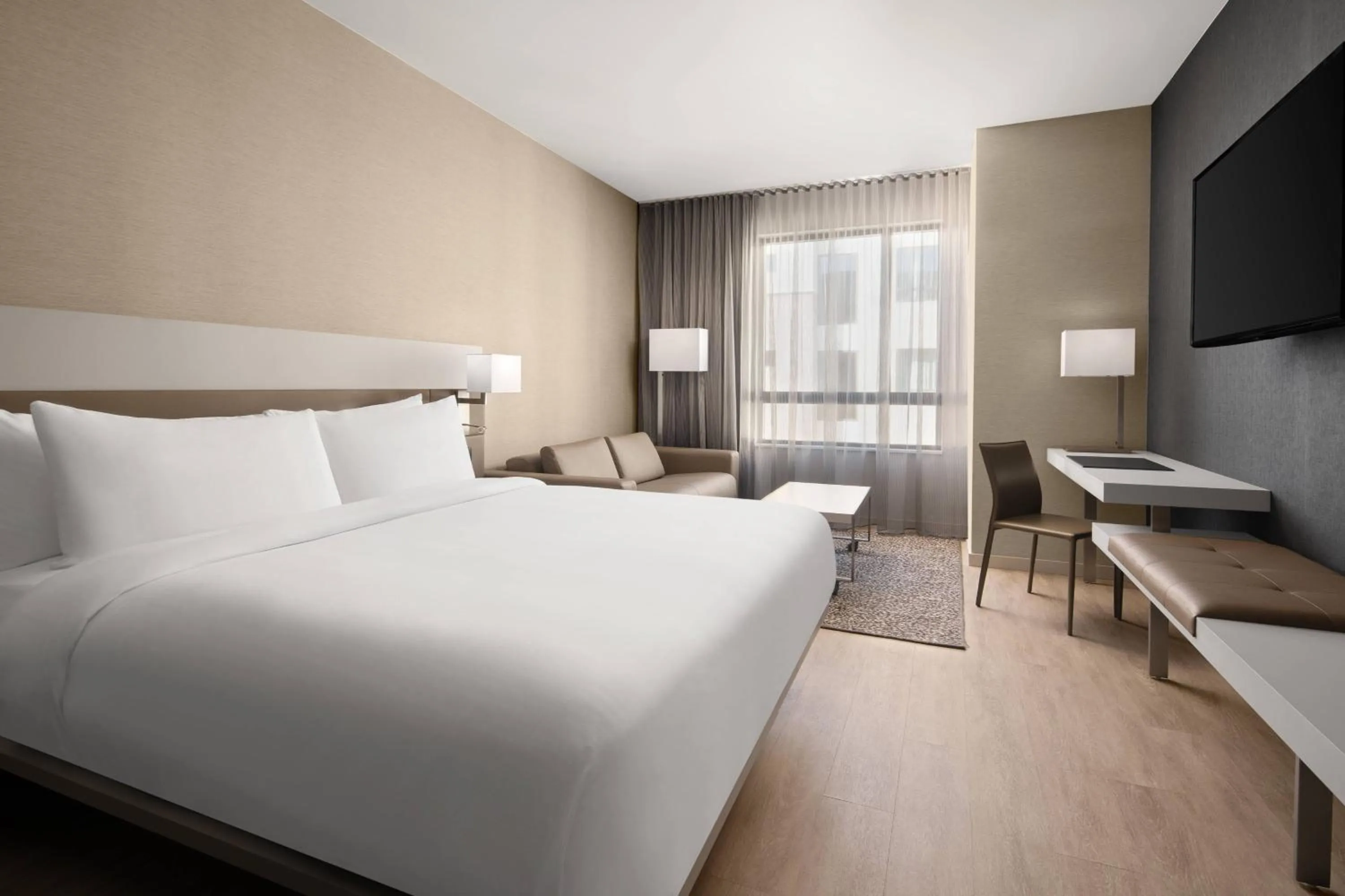 Photo of the whole room, Bed in AC Hotel by Marriott Santa Rosa Sonoma Wine Country