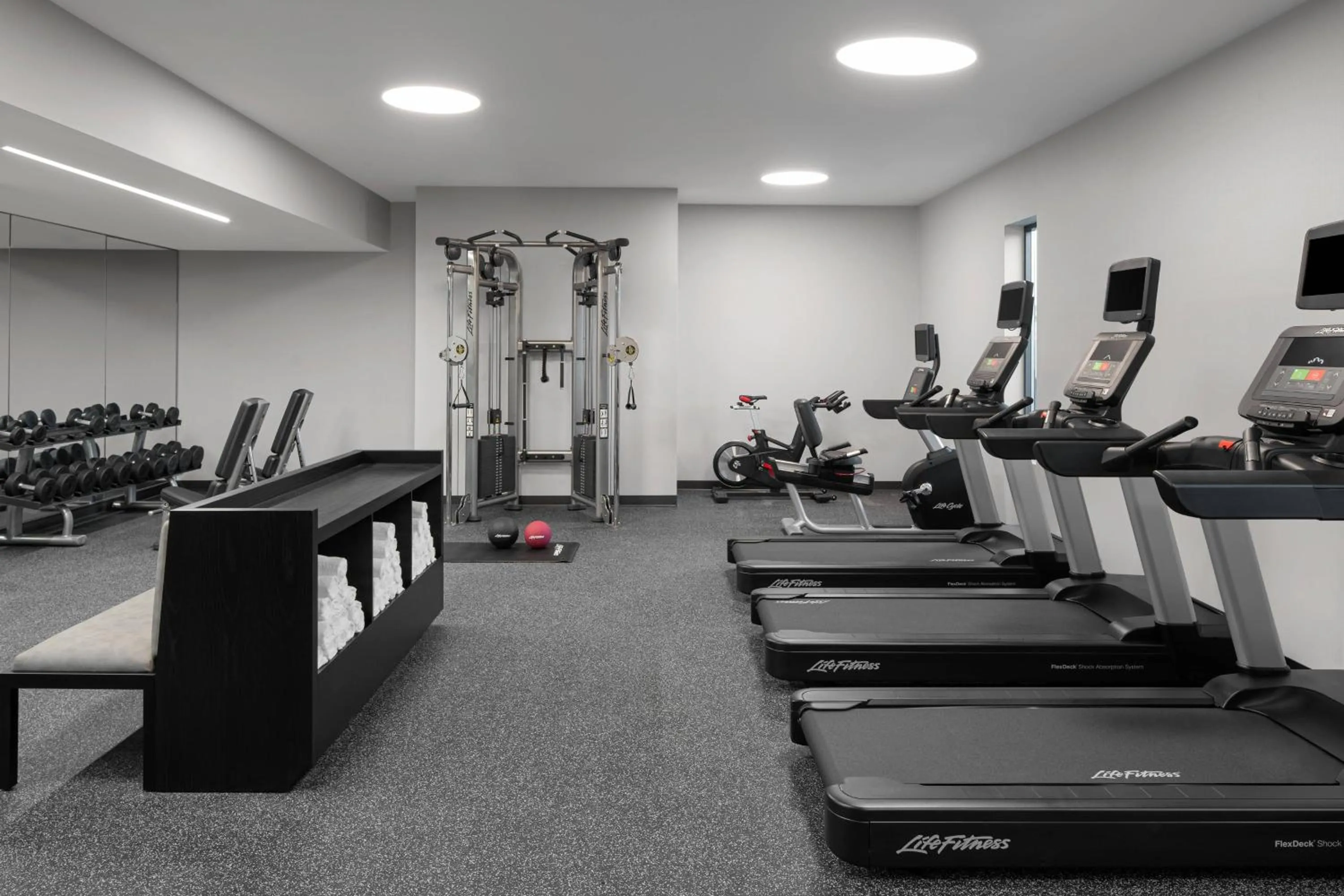 Fitness centre/facilities in AC Hotel by Marriott Santa Rosa Sonoma Wine Country