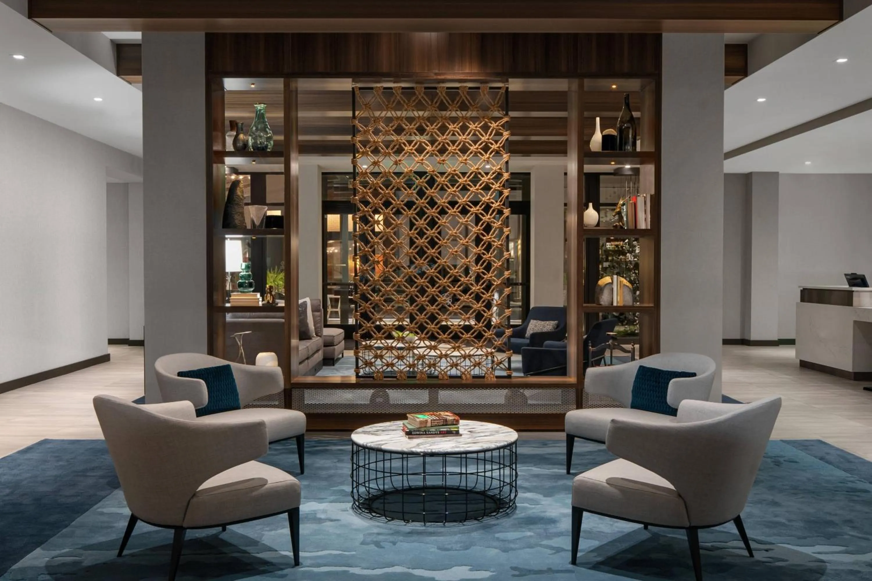 Lobby or reception in AC Hotel by Marriott Santa Rosa Sonoma Wine Country