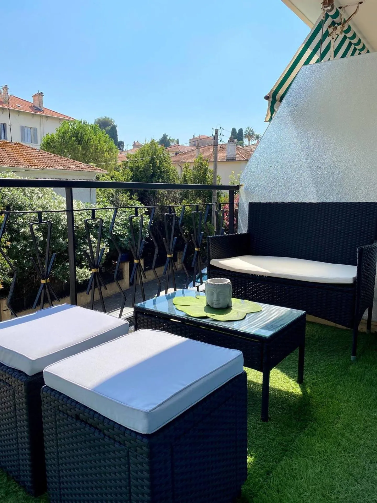 Balcony/Terrace in Magnifique appartement le Cannet,Cannes, Parking, Wifi