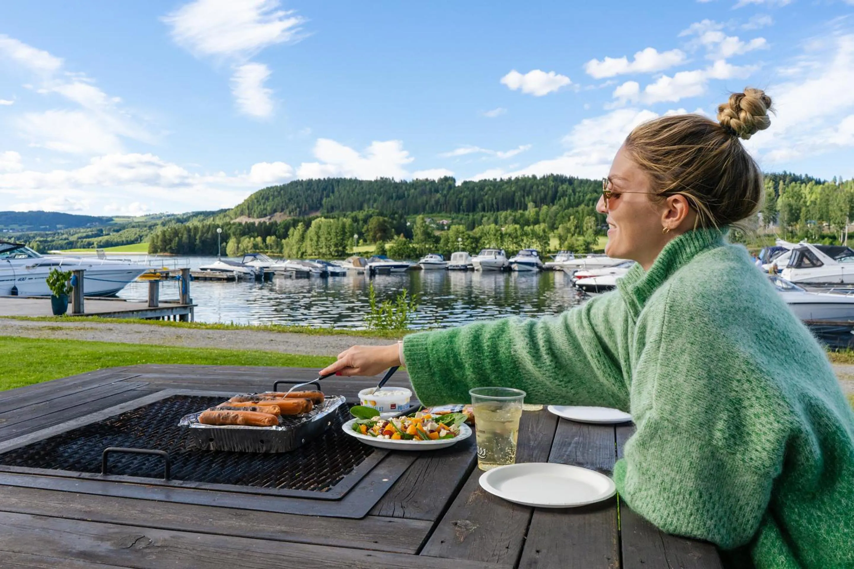 BBQ facilities in Topcamp Mjøsa - Brumunddal