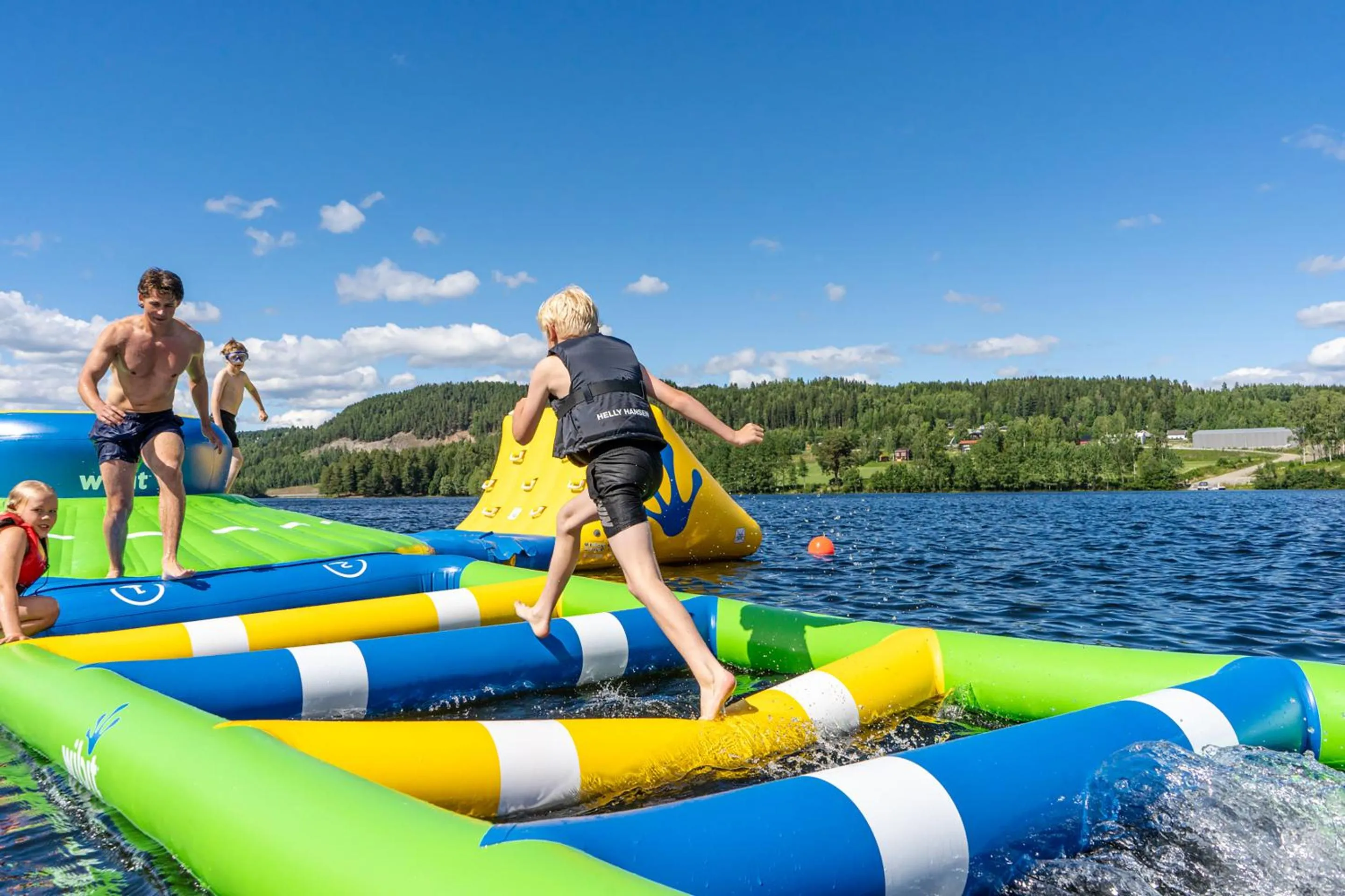 Aqua park in Topcamp Mjøsa - Brumunddal
