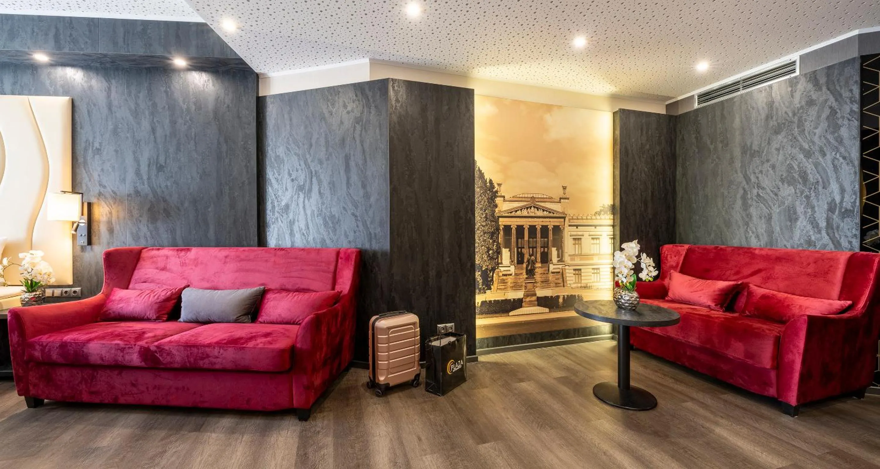 Seating area in PLAZA Premium Schwerin Sure Hotel Collection by Best Western