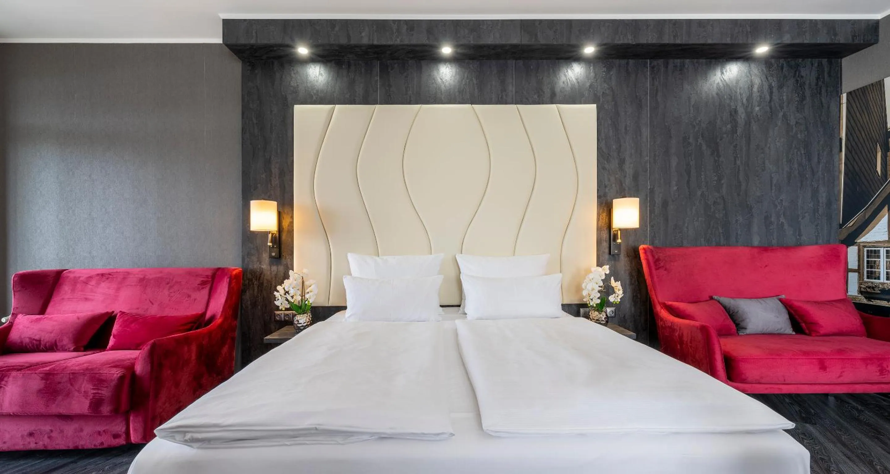 Bed in PLAZA Premium Schwerin Sure Hotel Collection by Best Western