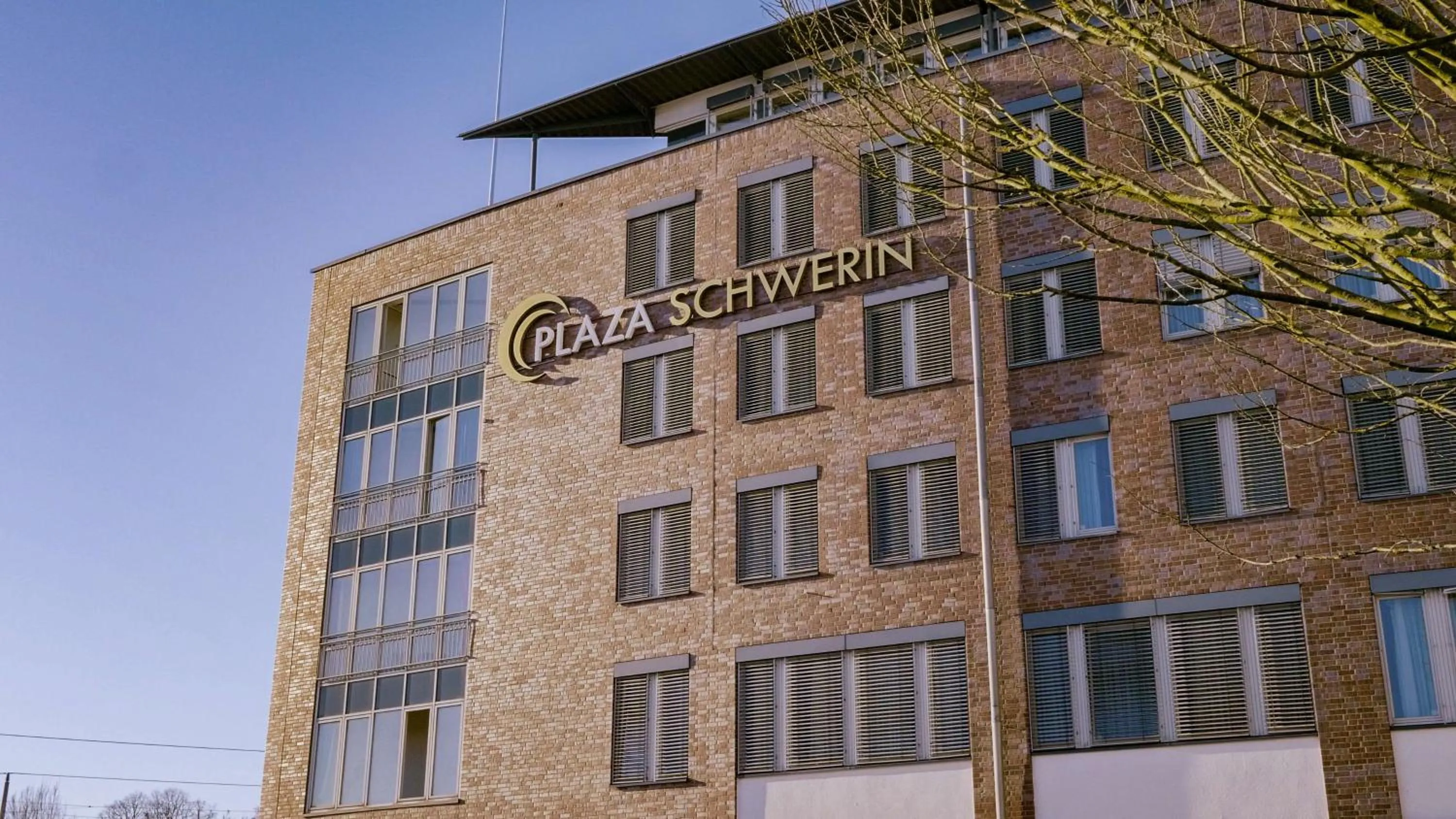 Property building in PLAZA Premium Schwerin Sure Hotel Collection by Best Western