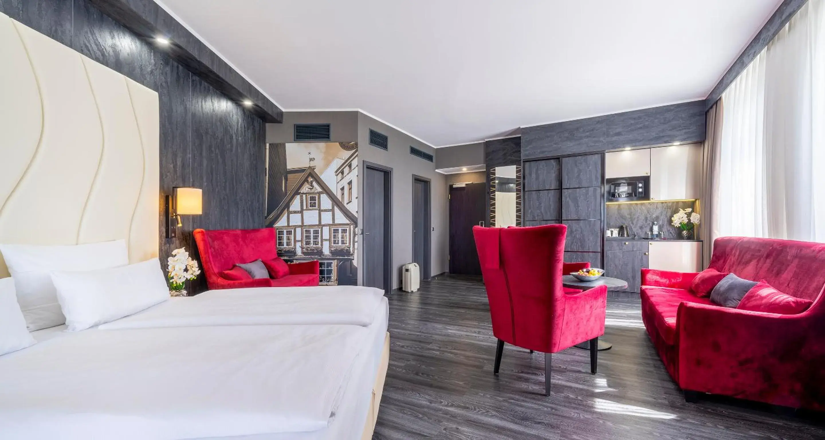Bed in PLAZA Premium Schwerin Sure Hotel Collection by Best Western Bed in PLAZA Premium Schwerin Sure Hotel Collection by Best Western