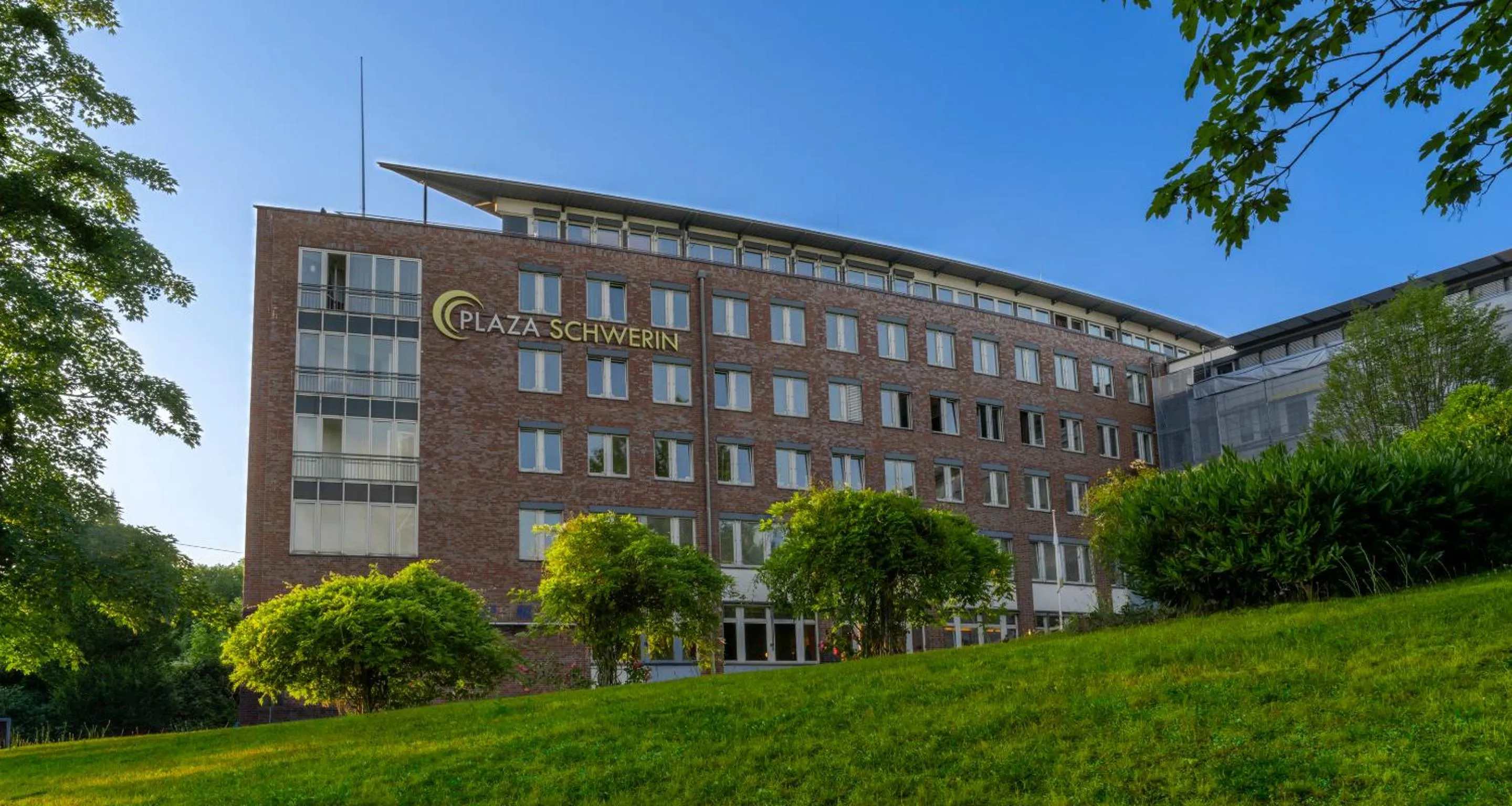 Property building in PLAZA Premium Schwerin Sure Hotel Collection by Best Western