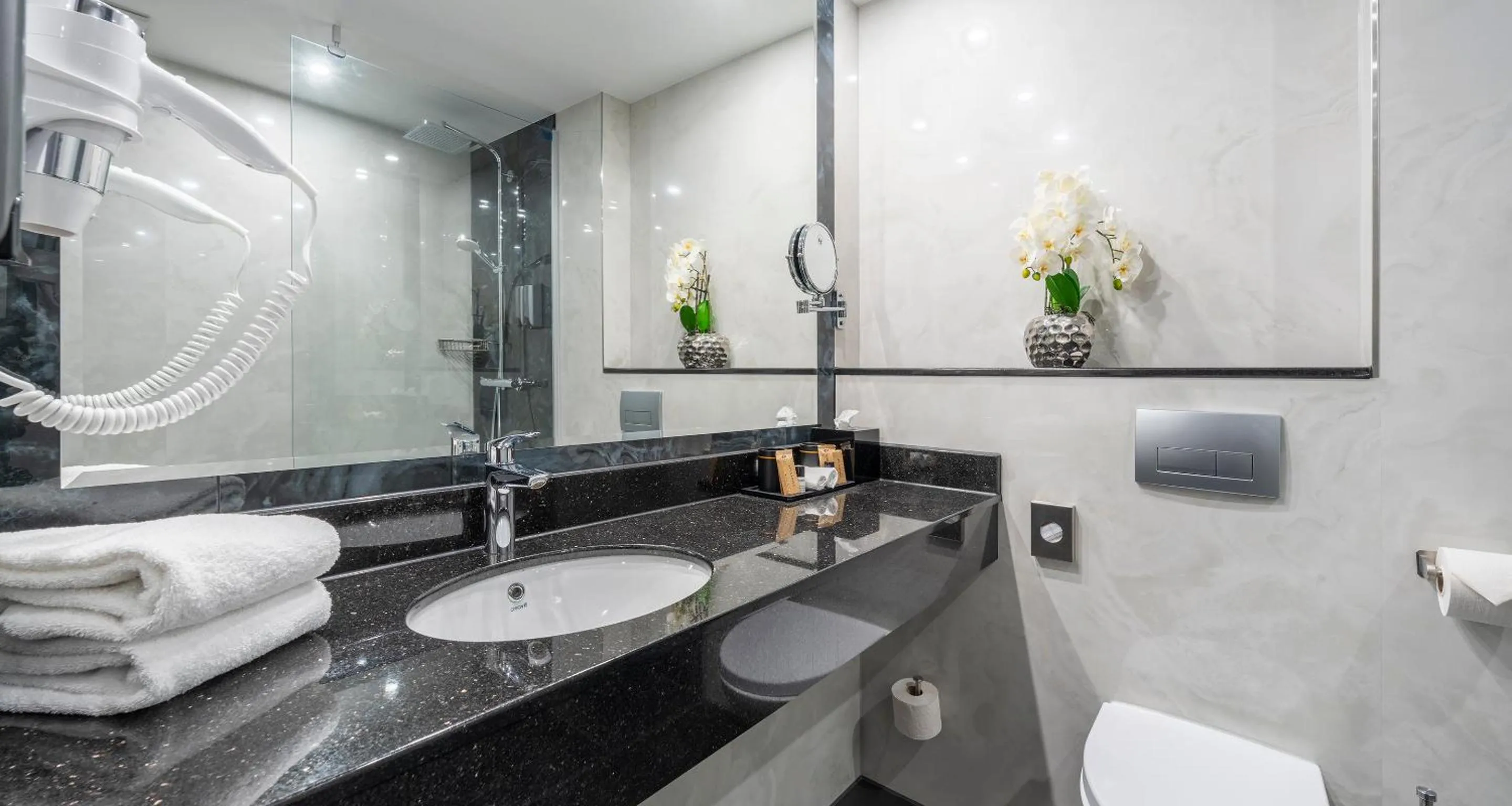 Toilet in PLAZA Premium Schwerin Sure Hotel Collection by Best Western