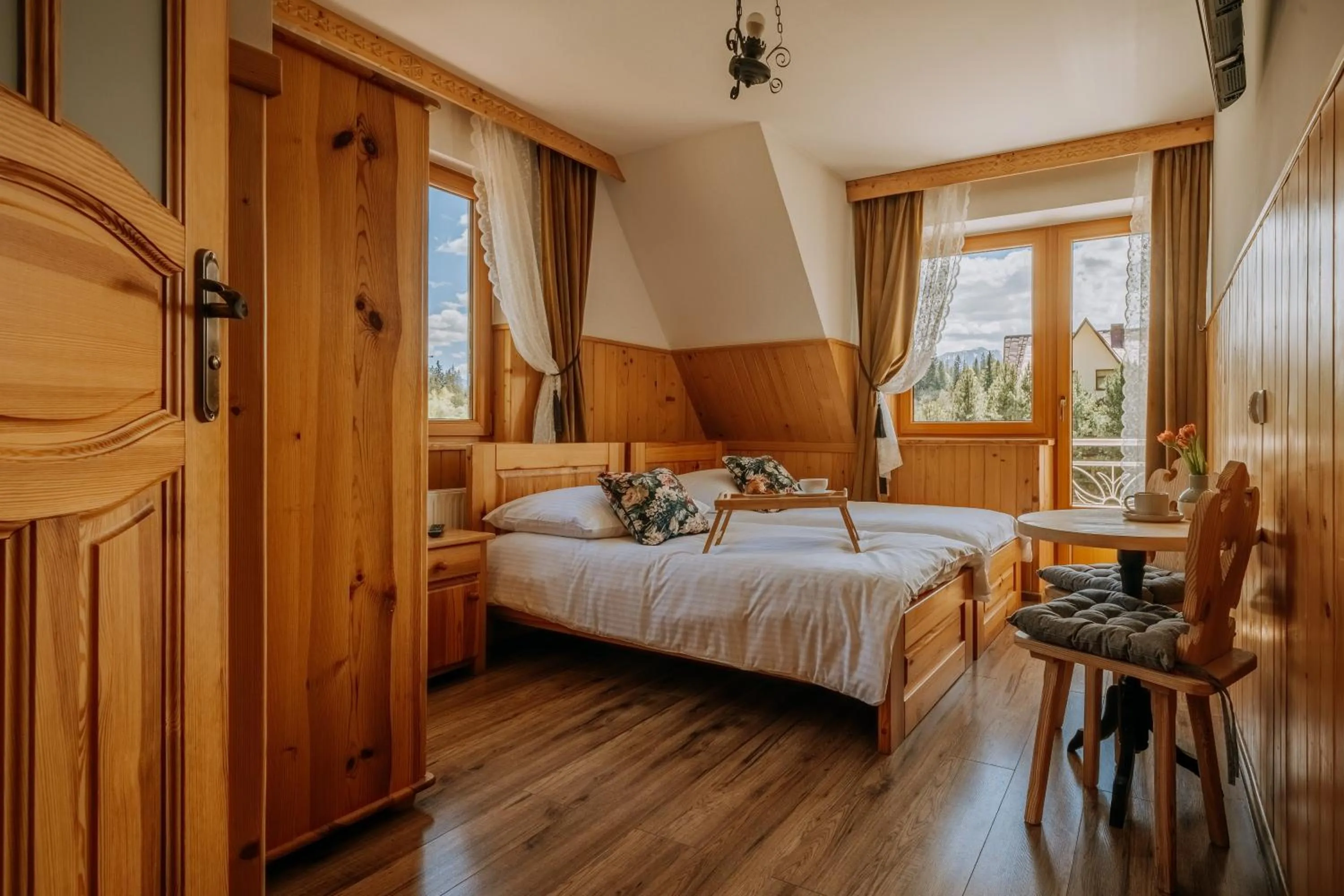 Bed in Gościna u Maryny Relaks i SPA w Ogrodzie