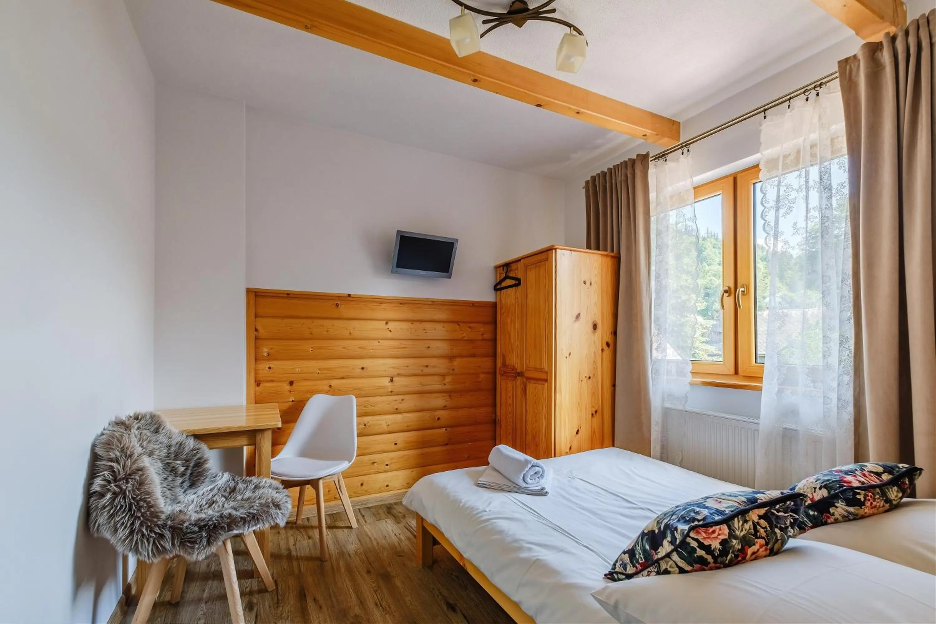 Bed in Gościna u Maryny Relaks i SPA w Ogrodzie