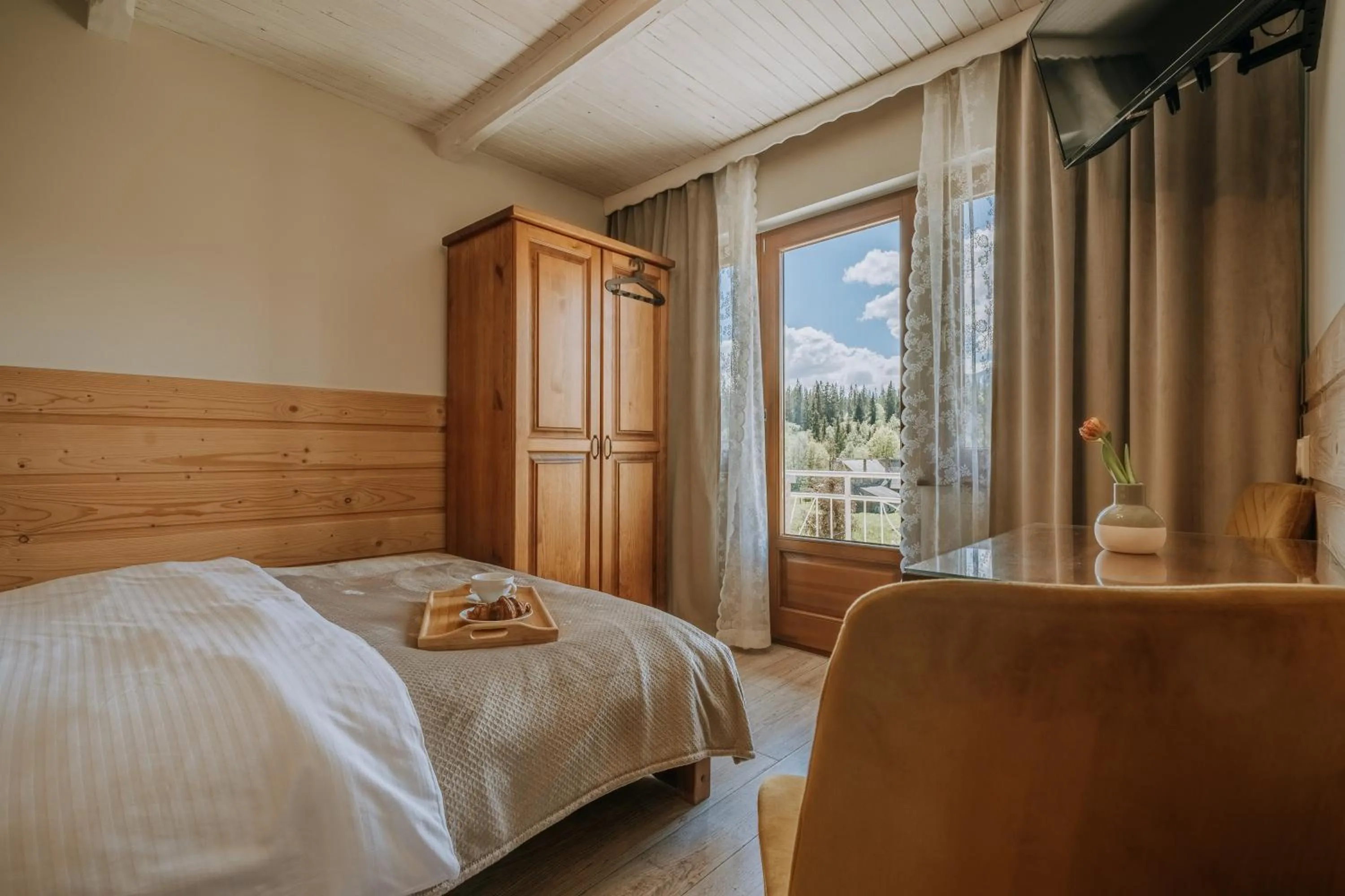 Bed in Gościna u Maryny Relaks i SPA w Ogrodzie