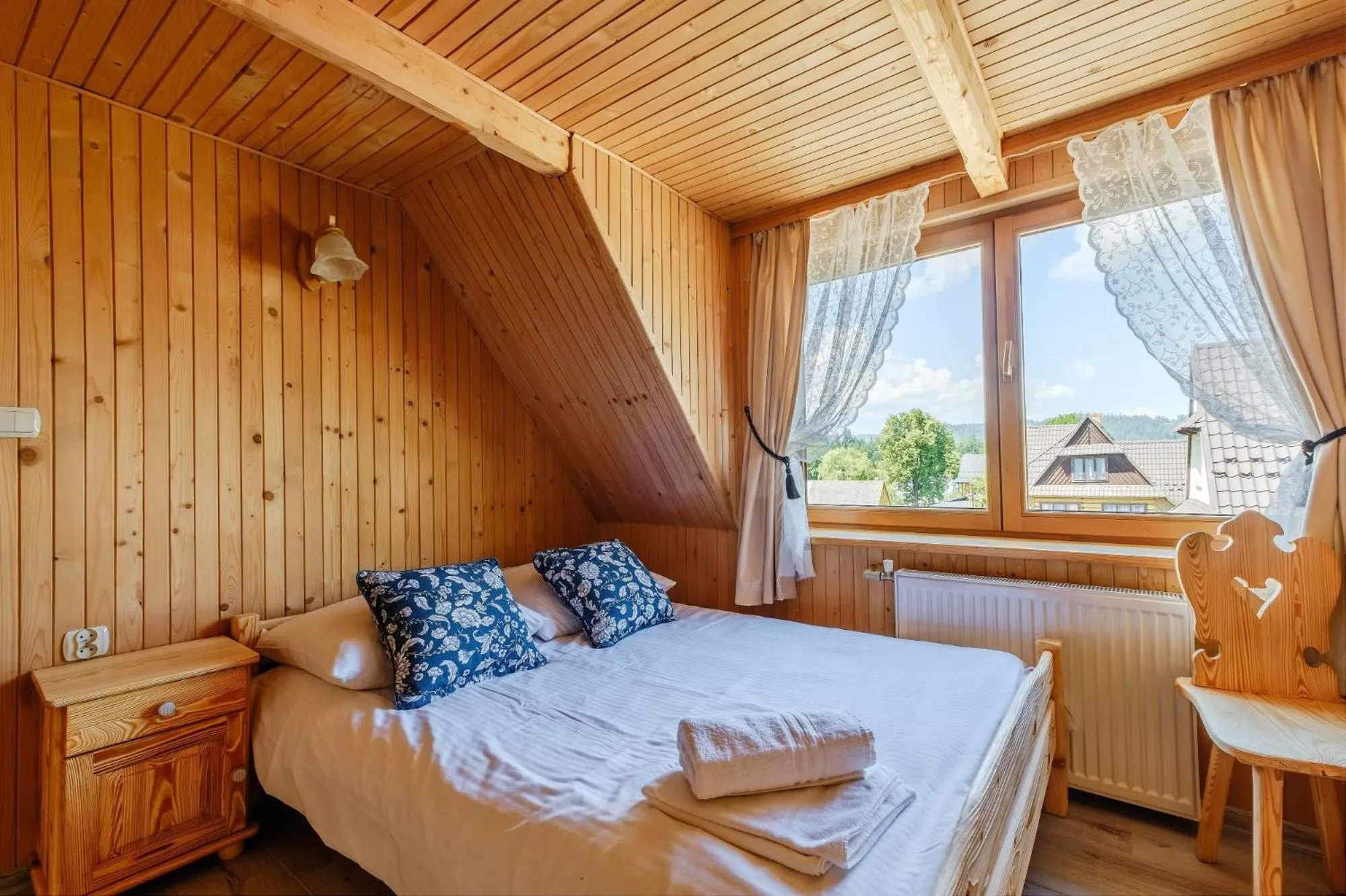 Bed in Gościna u Maryny Relaks i SPA w Ogrodzie