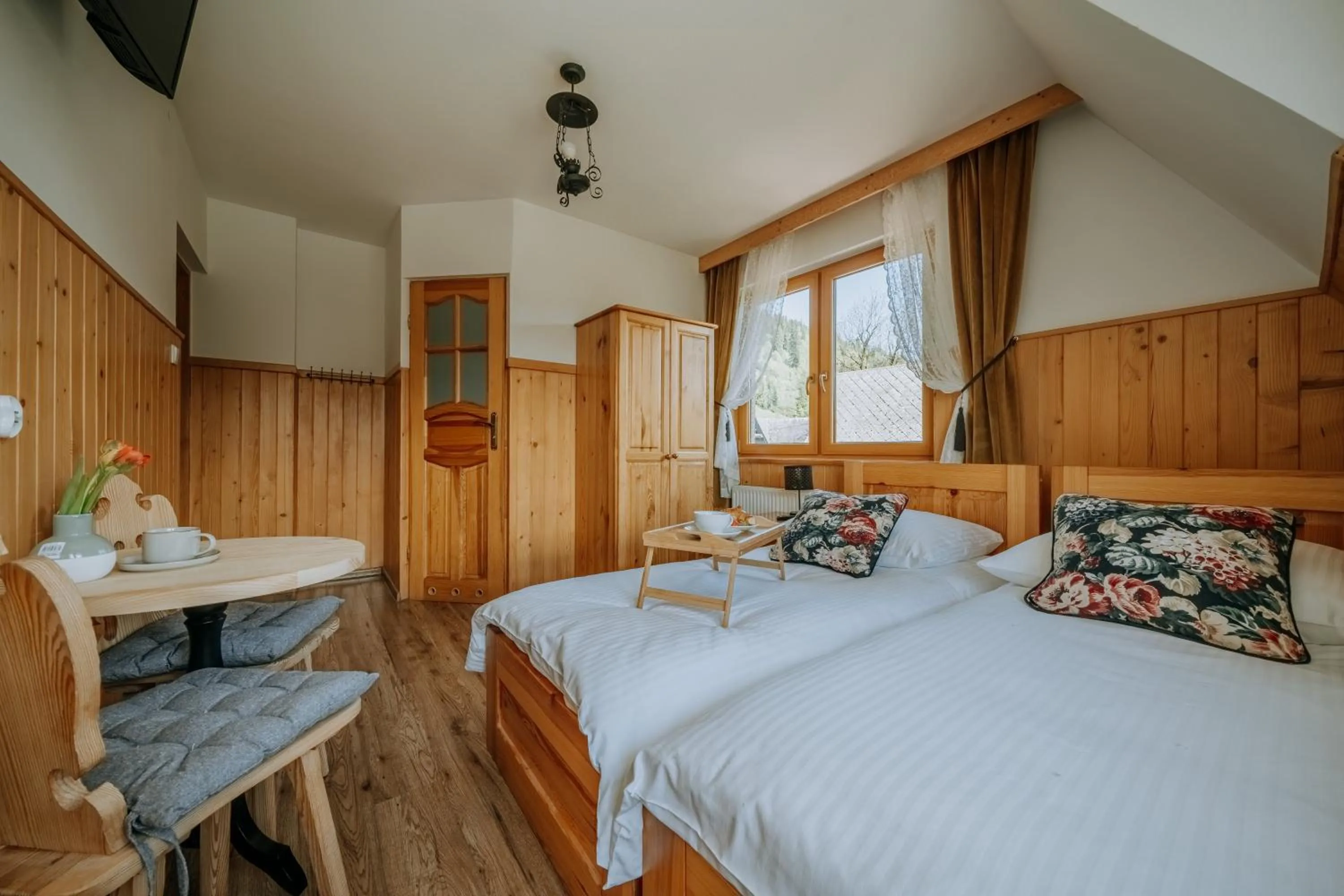 Bed in Gościna u Maryny Relaks i SPA w Ogrodzie