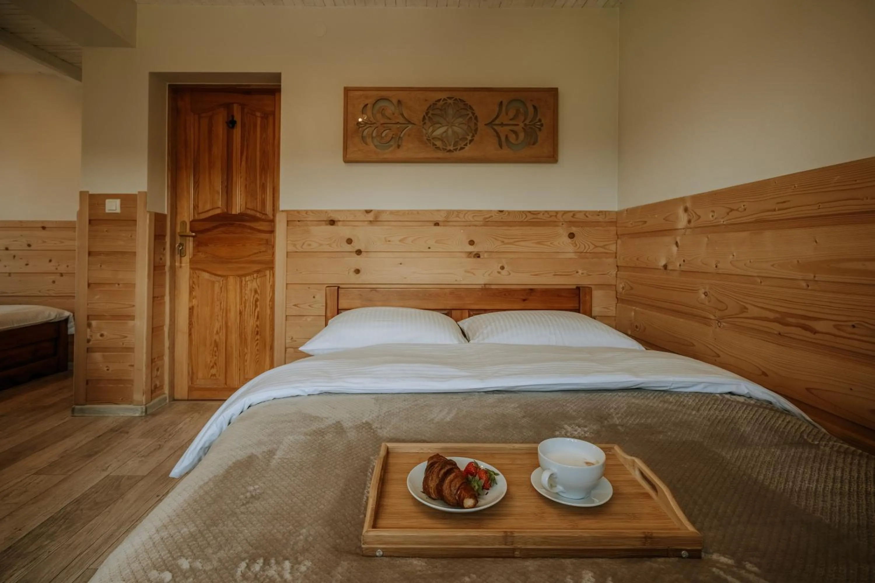 Bed in Gościna u Maryny Relaks i SPA w Ogrodzie