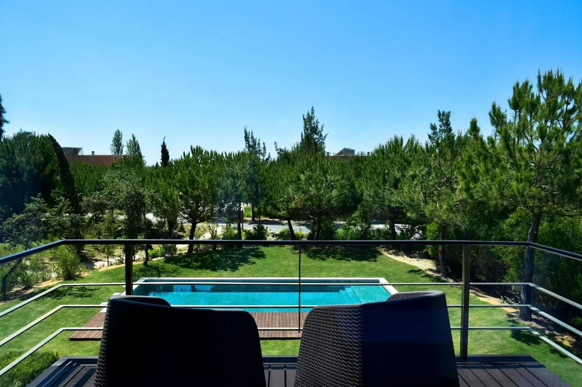 Balcony/Terrace in Troia Residence by The Editory - Beach Houses Balcony/Terrace in Troia Residence by The Editory - Beach Houses