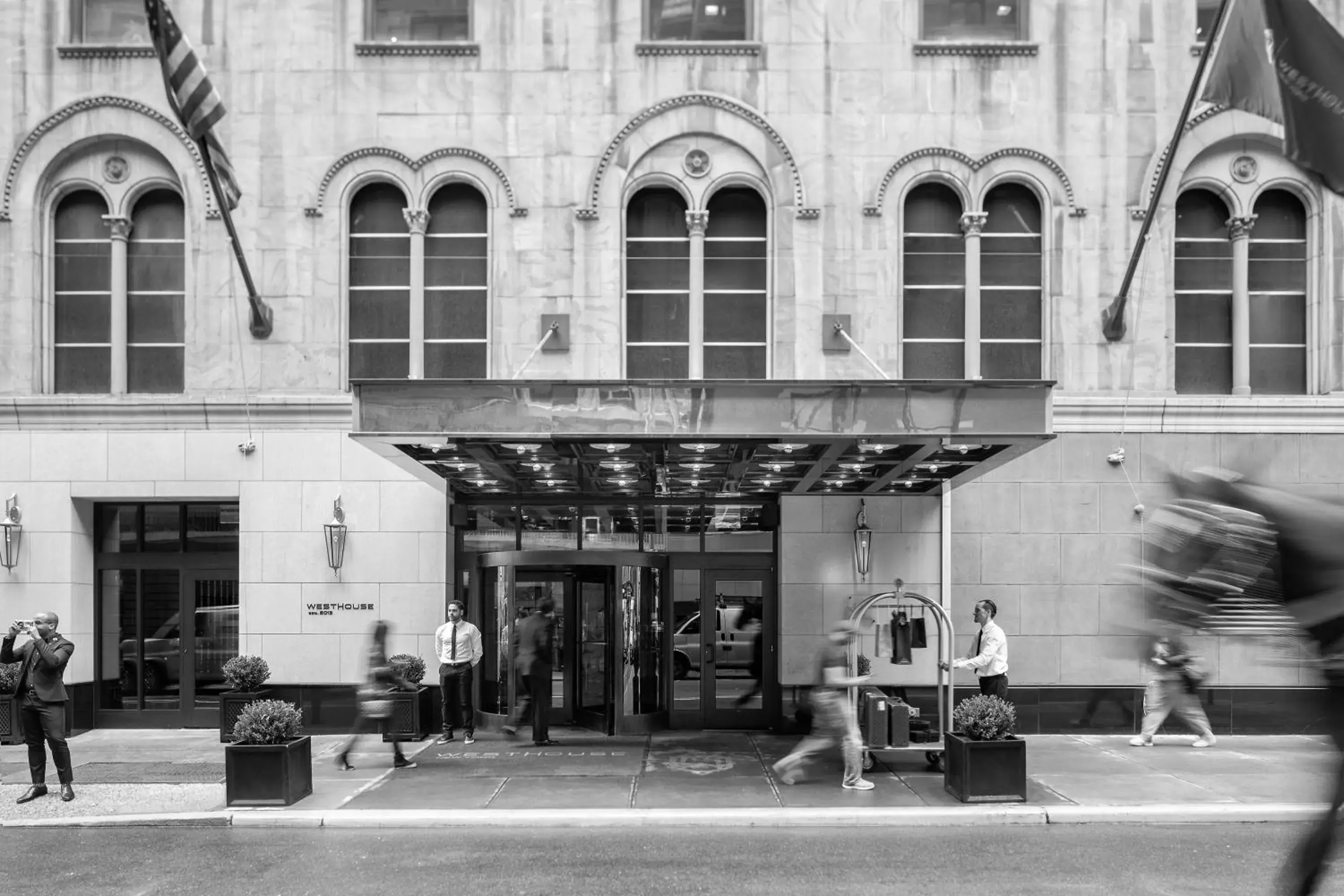 Facade/entrance in WestHouse Hotel New York Facade/entrance in WestHouse Hotel New York
