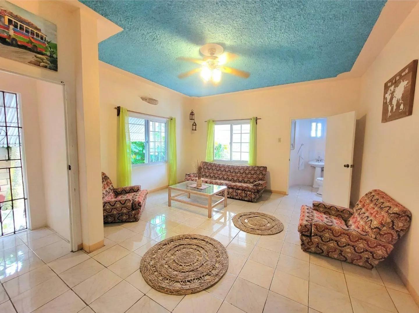 Living room in Green's Palace Jamaica