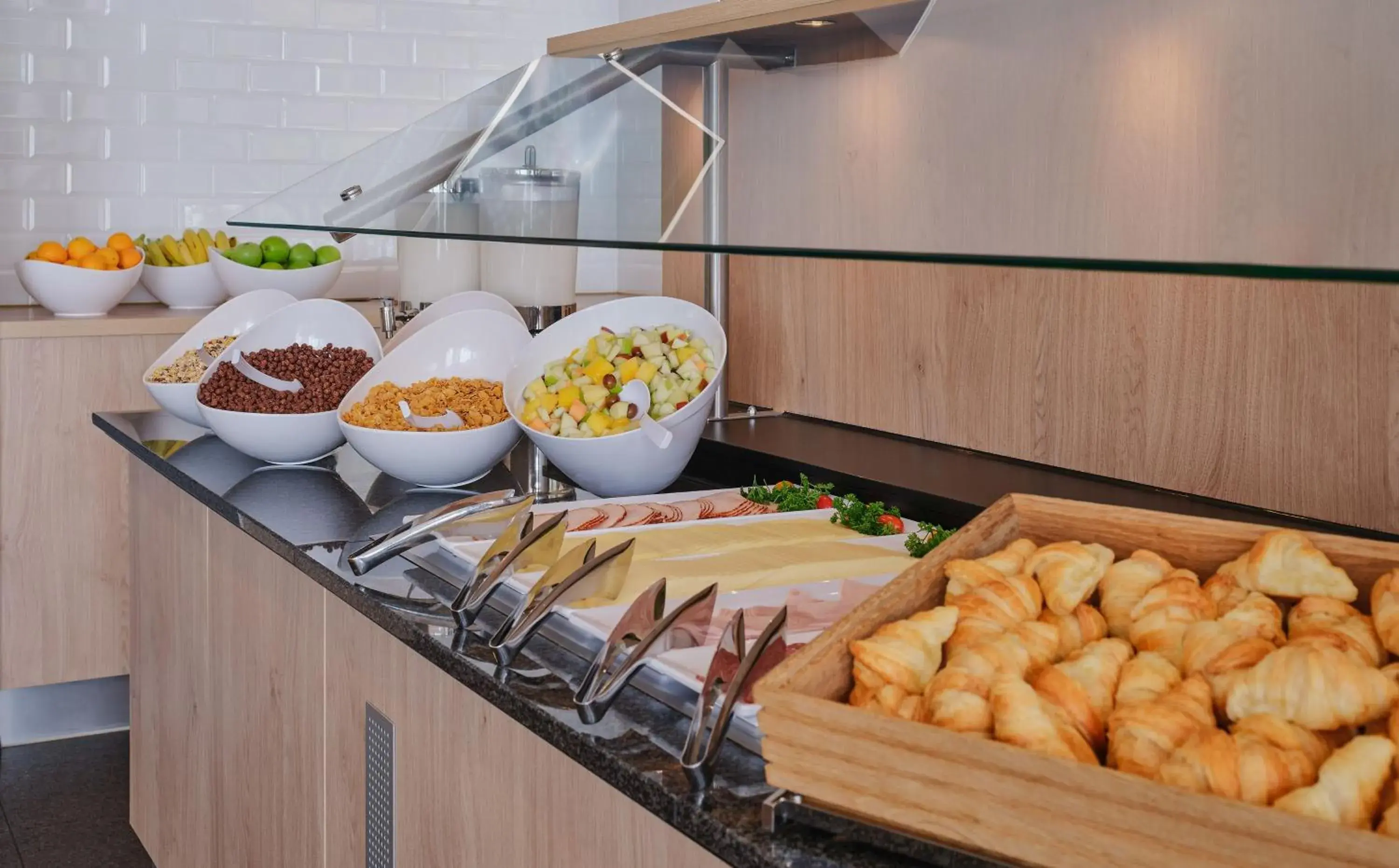 Buffet breakfast in Holiday Inn Express Frankfurt Airport by IHG Buffet breakfast in Holiday Inn Express Frankfurt Airport by IHG