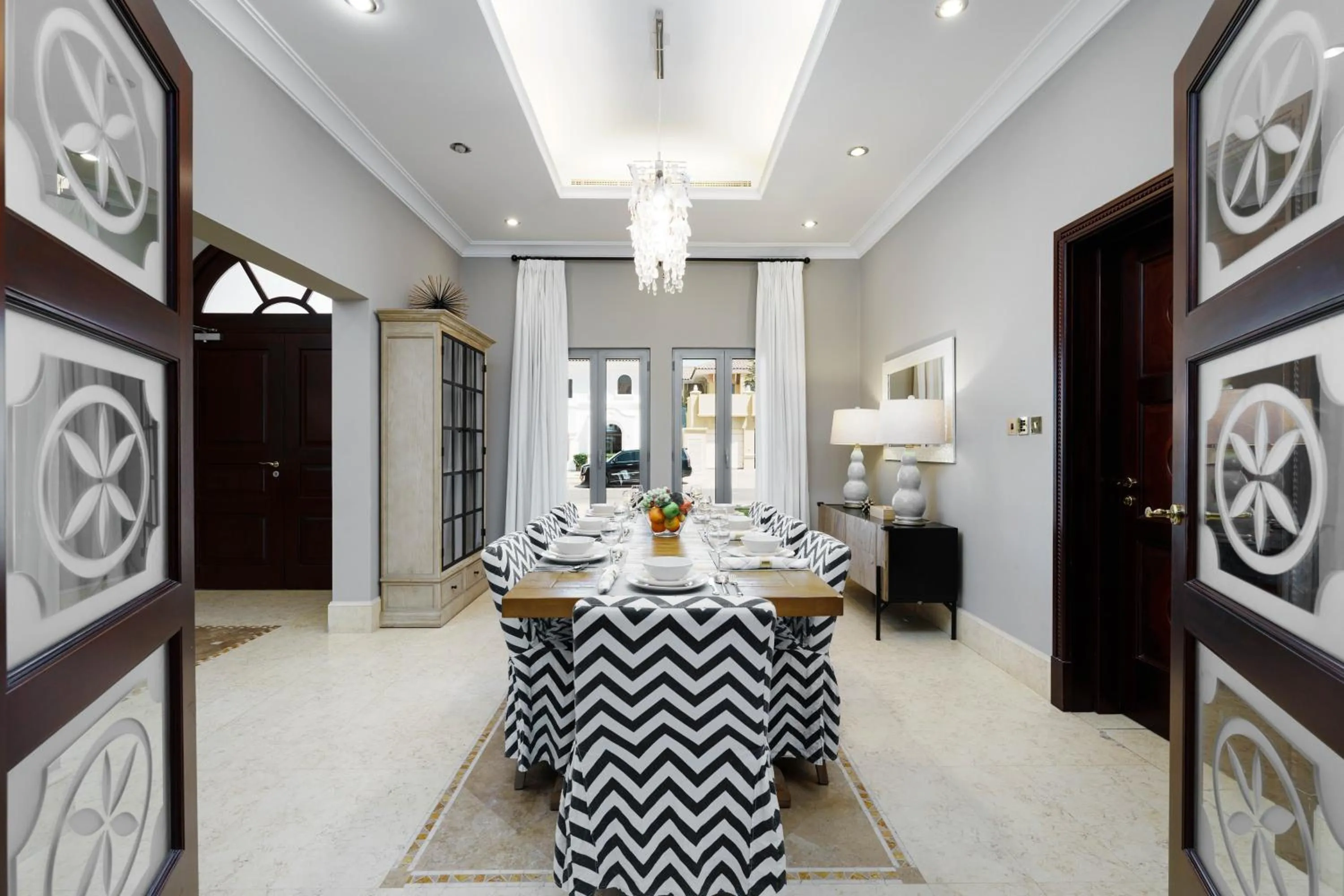 Dining area in Maison Privee - Palm Jumeirah Beach Front XL Villa with Private Pool