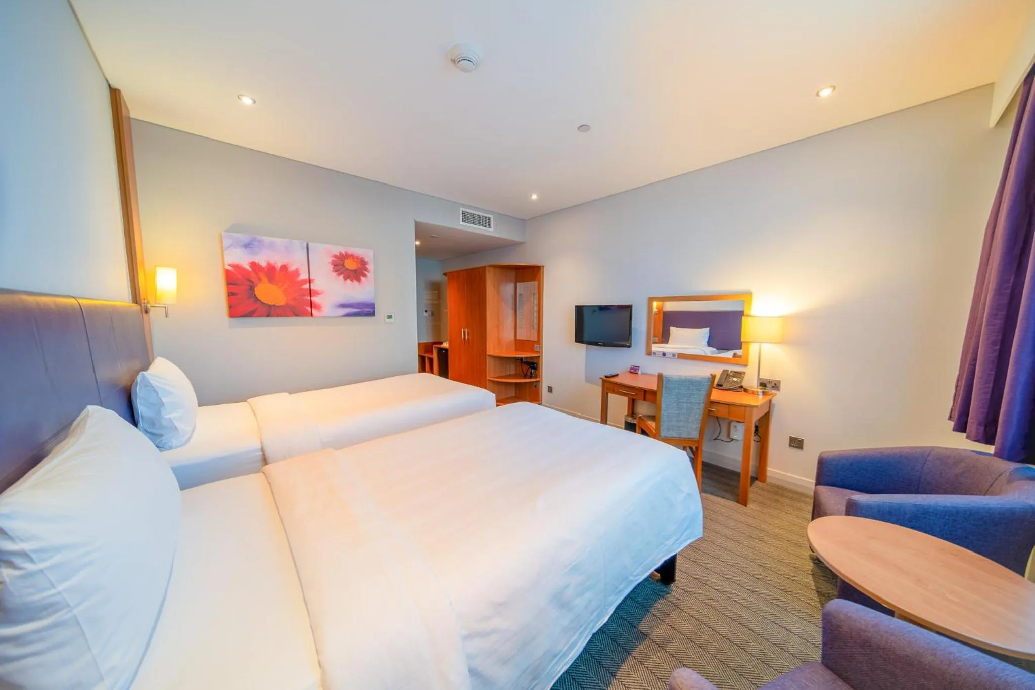 Bed in Premier Inn Abu Dhabi Airport Business Park