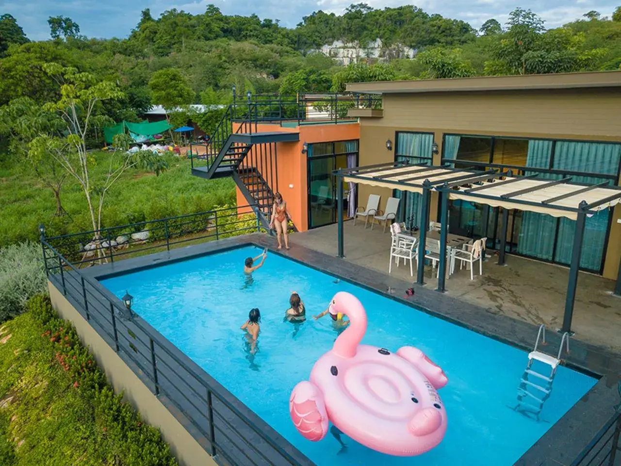Pool view in The X10 private pool villa khaoyai SHA Certified เขาใหญ่ Pool view in The X10 private pool villa khaoyai SHA Certified เขาใหญ่
