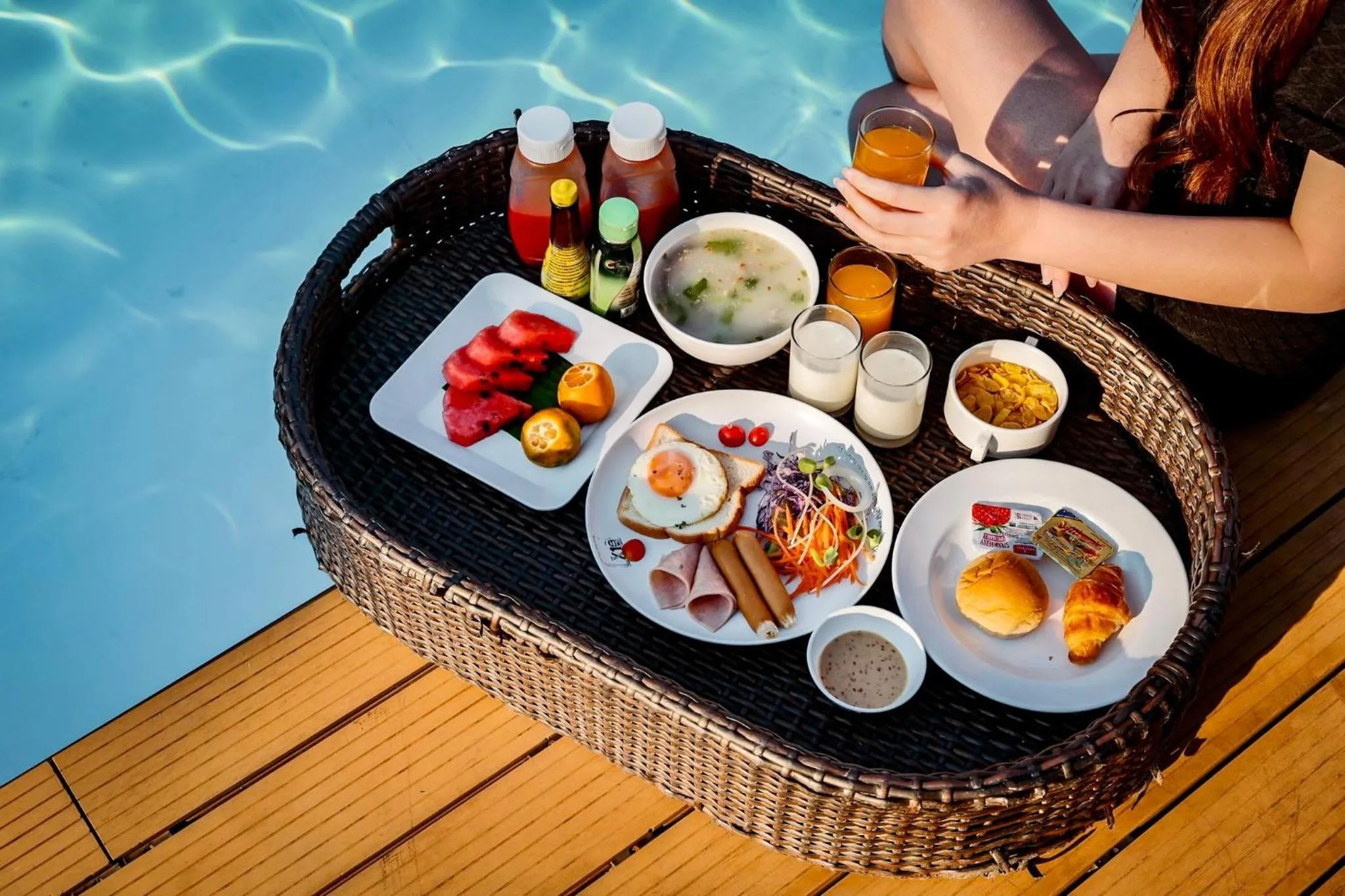 Breakfast in The X10 private pool villa khaoyai SHA Certified เขาใหญ่
