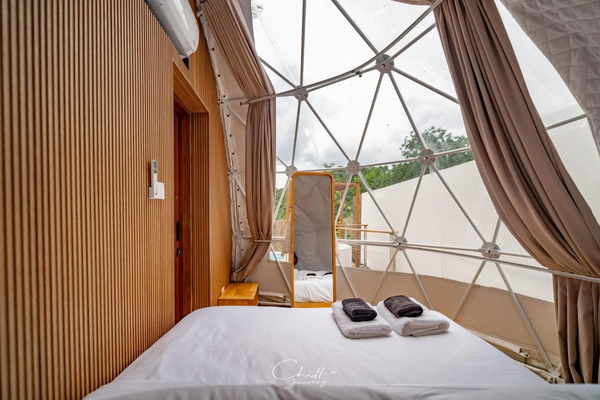 Bed in The X10 private pool villa khaoyai SHA Certified เขาใหญ่