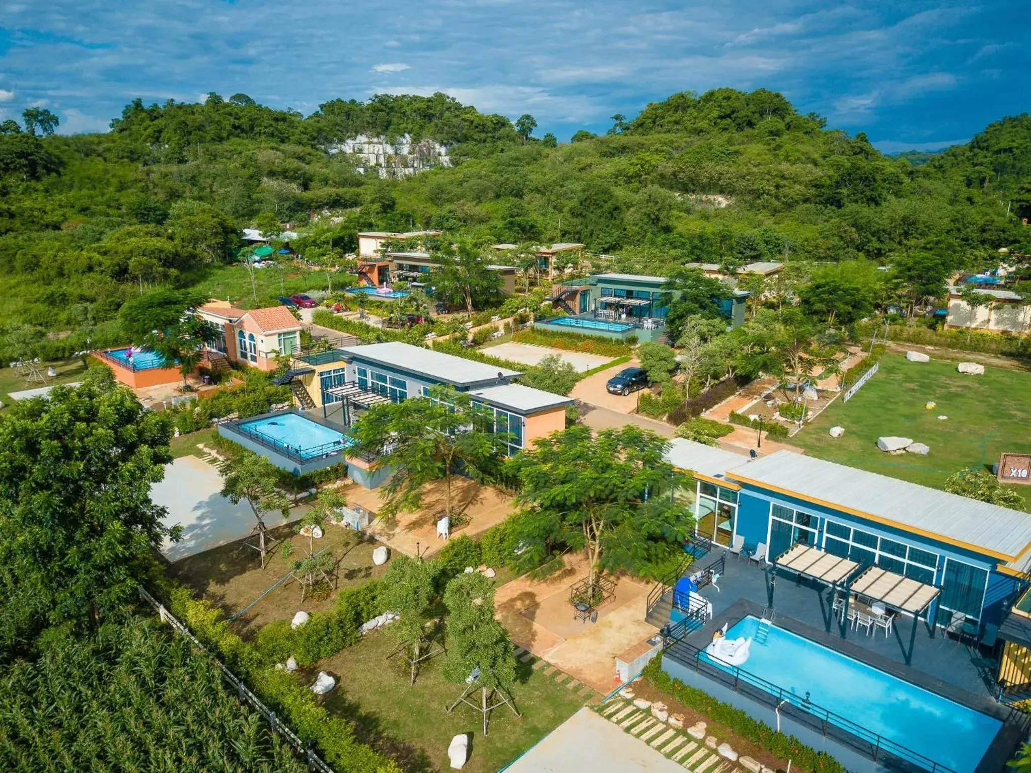 Bird's eye view in The X10 private pool villa khaoyai SHA Certified เขาใหญ่ Bird's eye view in The X10 private pool villa khaoyai SHA Certified เขาใหญ่