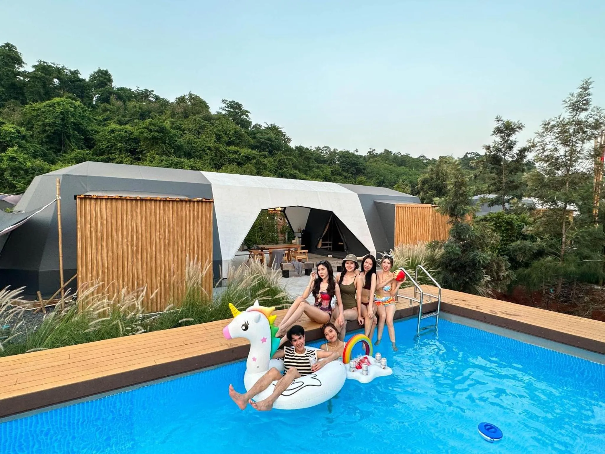 Swimming pool in The X10 private pool villa khaoyai SHA Certified เขาใหญ่