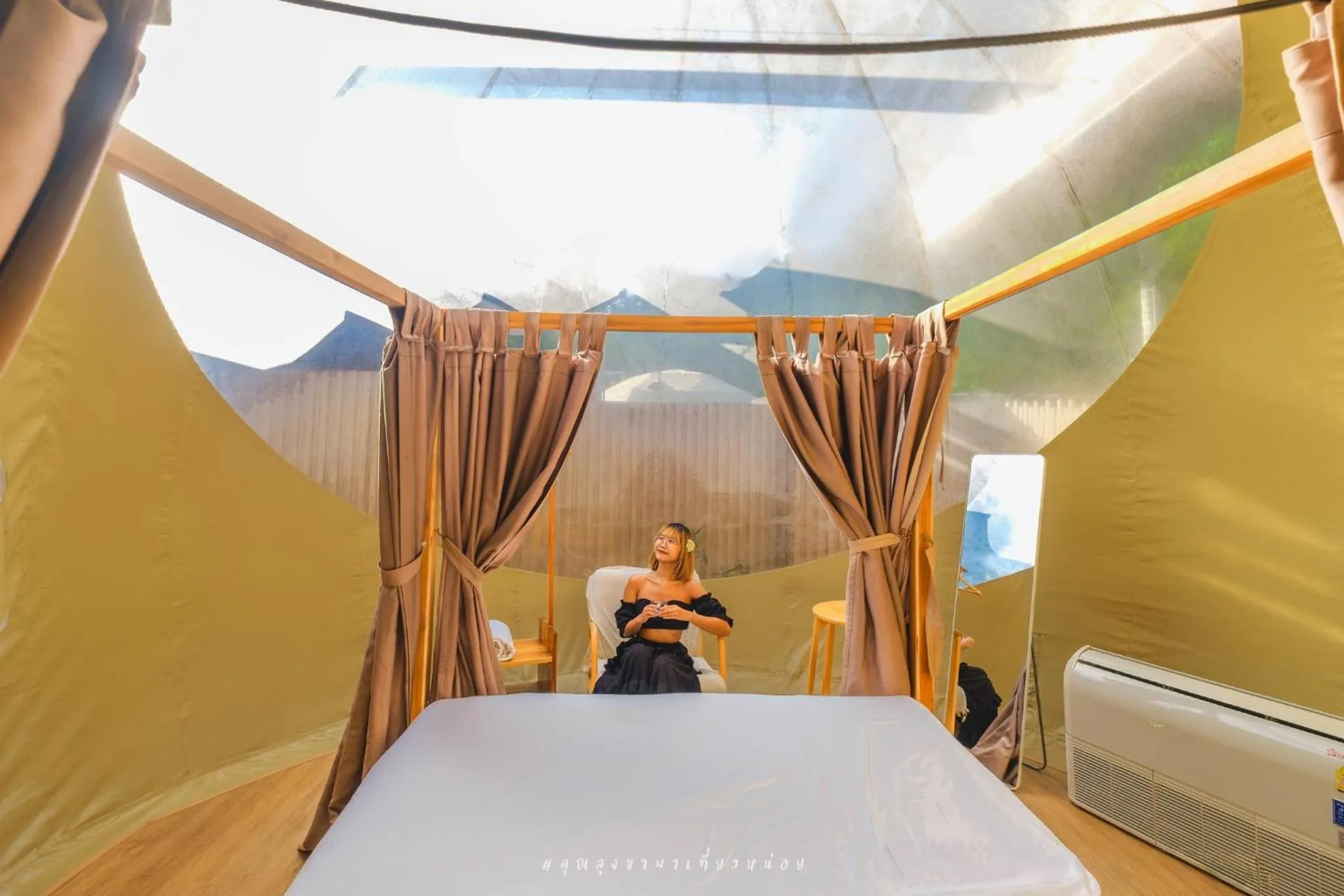 Bed in The X10 private pool villa khaoyai SHA Certified เขาใหญ่