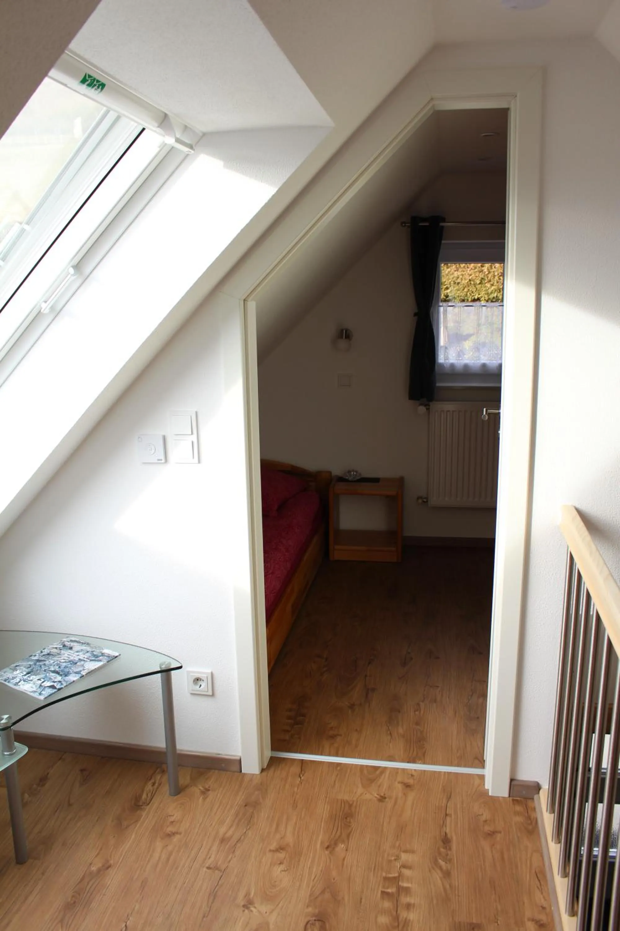 Bed in Ferienhaus am Ruhberg