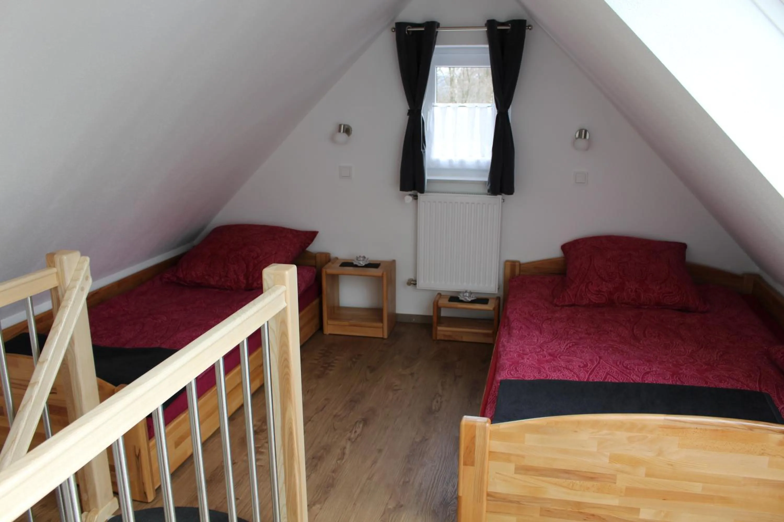 Bed in Ferienhaus am Ruhberg