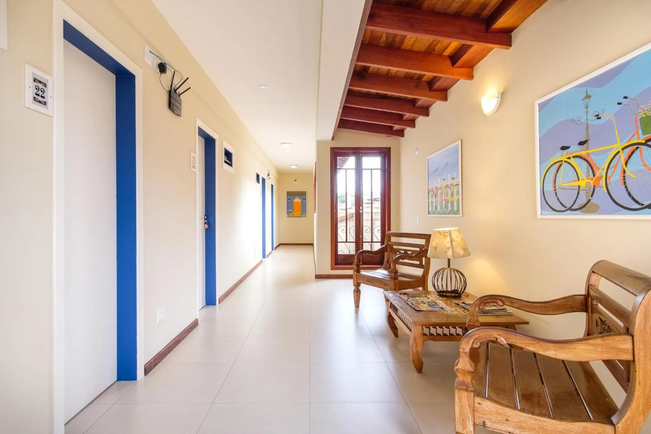 Inner courtyard view in Pousada Don Diego