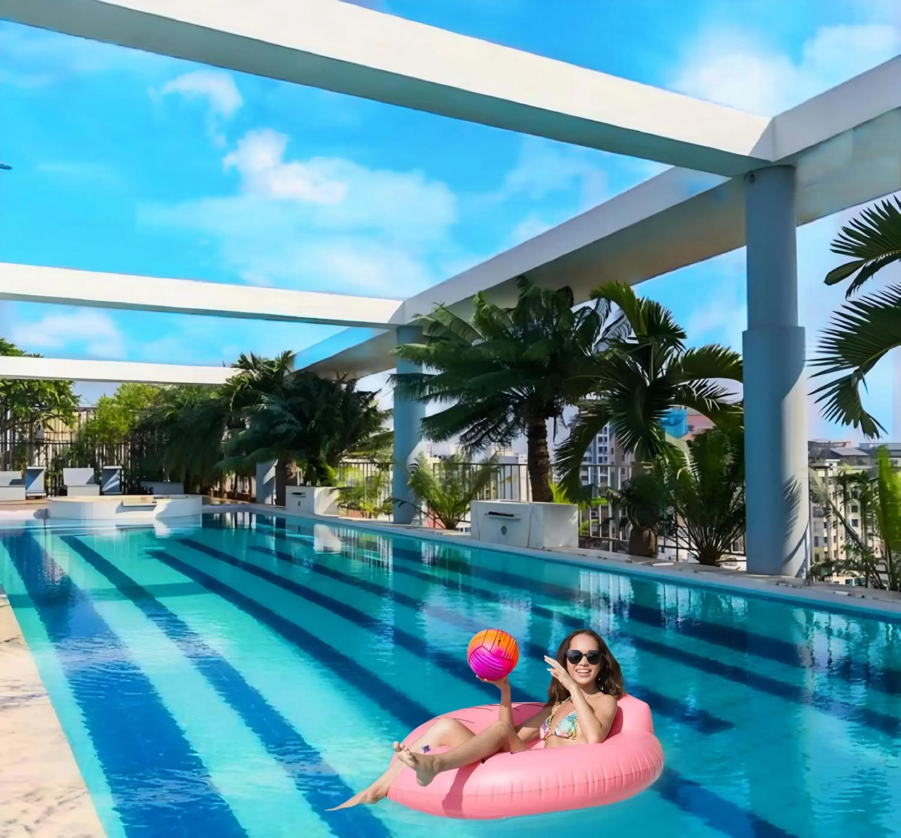 Pool view in FARS Hotel & Resorts - BAR-Buffet-Pool-SPA Pool view in FARS Hotel & Resorts - BAR-Buffet-Pool-SPA