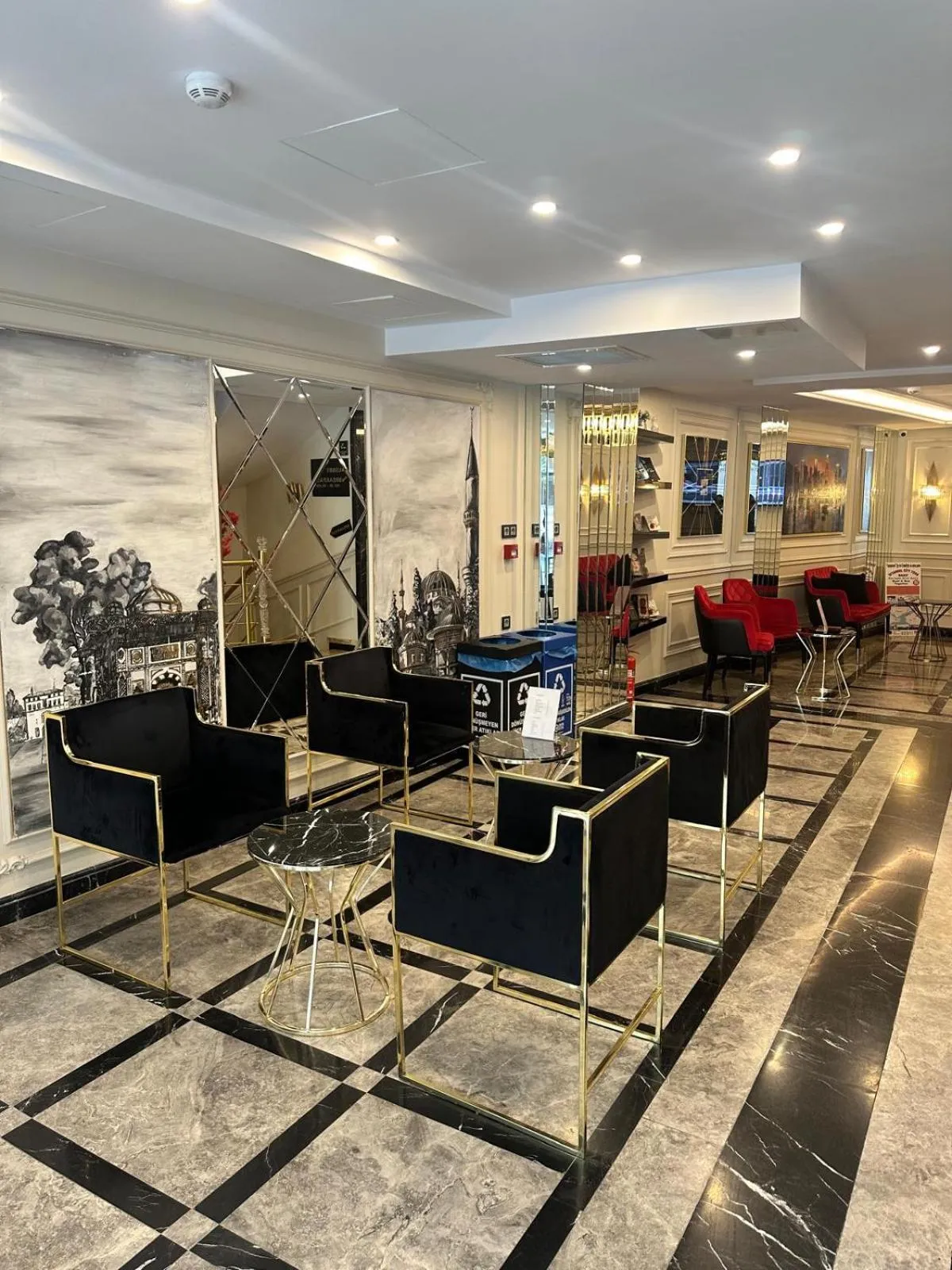 Seating area in OMMA HOTEL