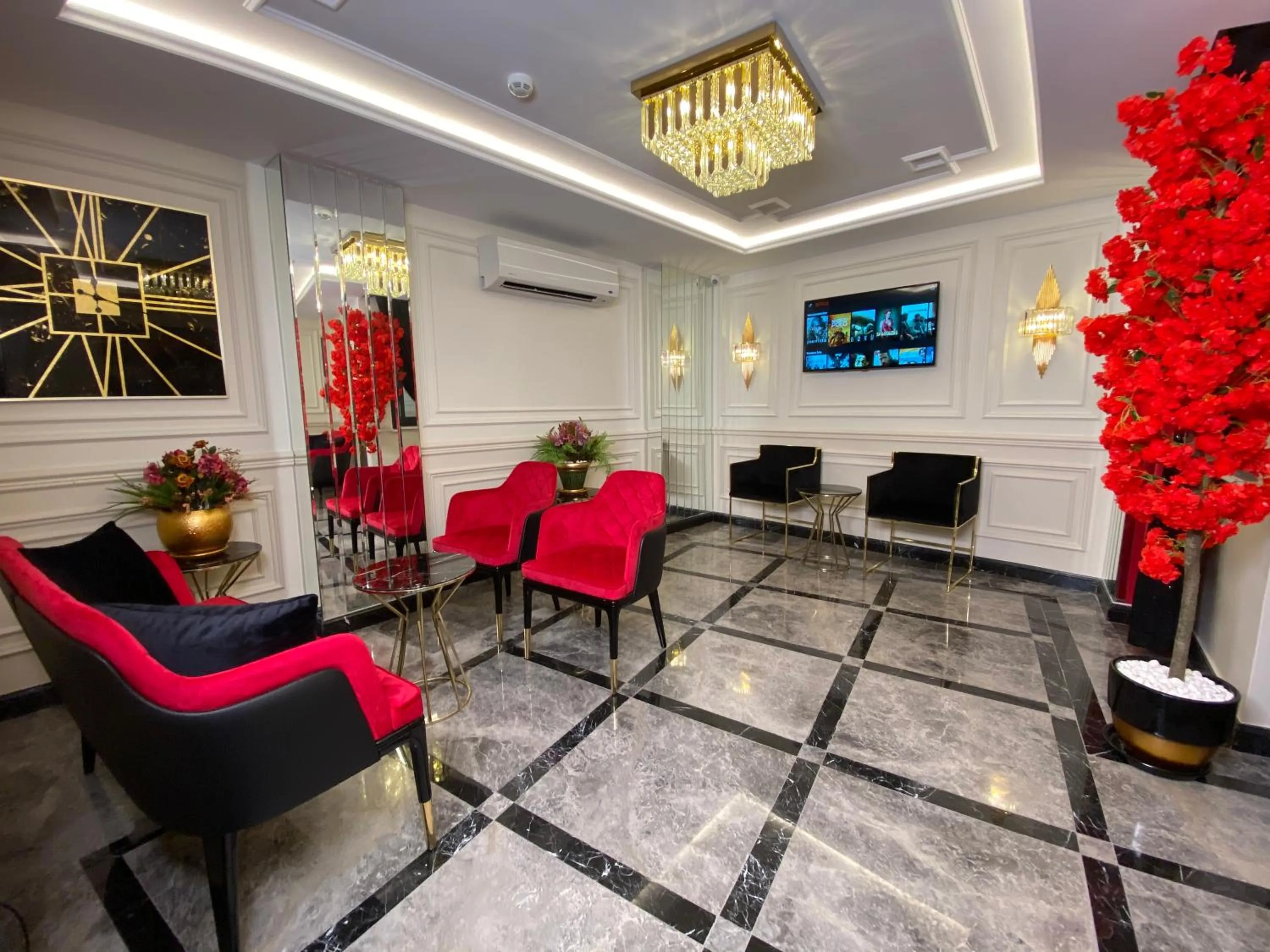 Seating area in OMMA HOTEL