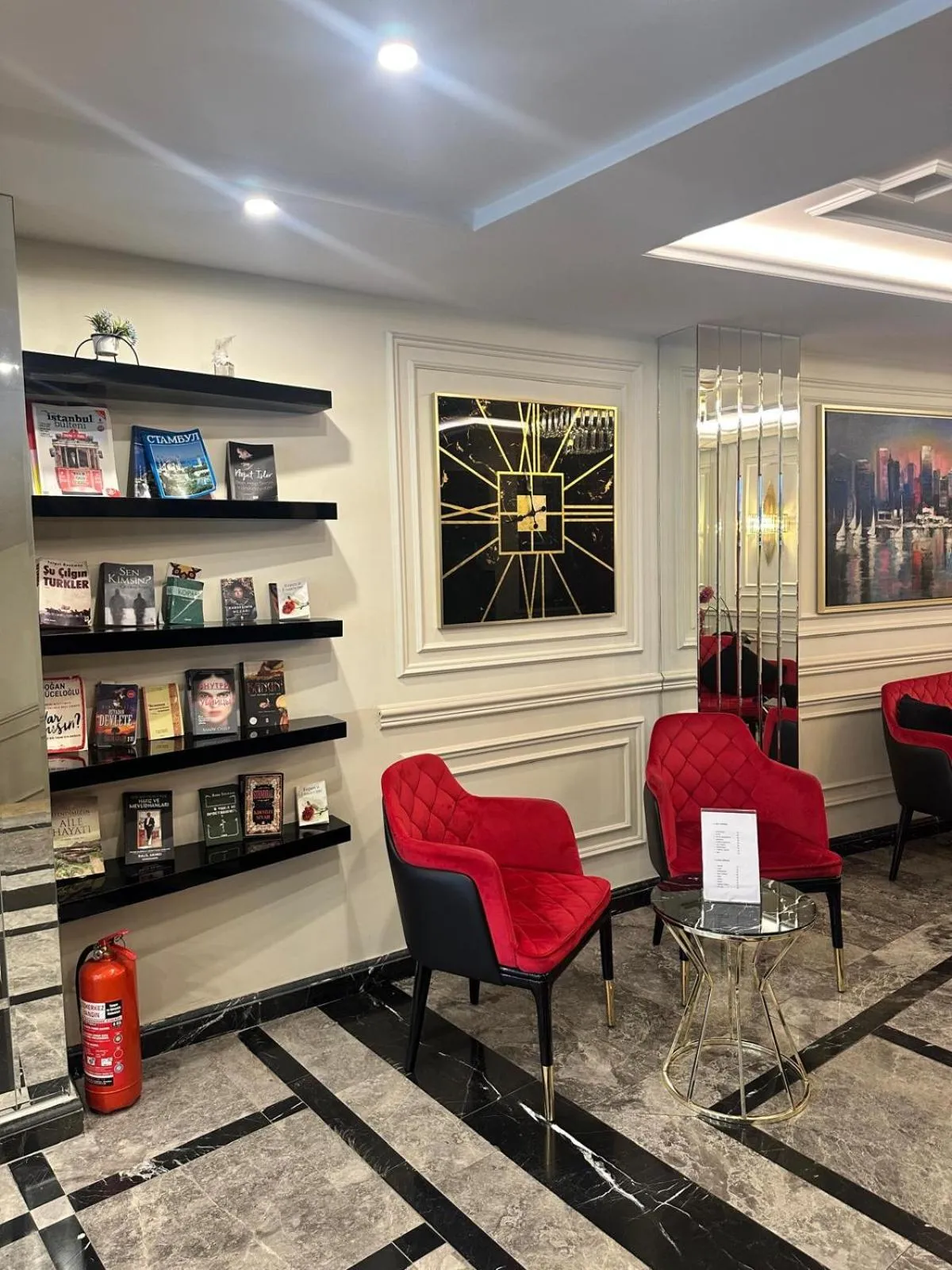 Seating area in OMMA HOTEL