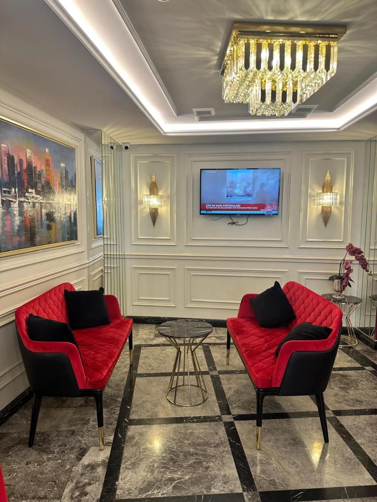 Seating area in OMMA HOTEL