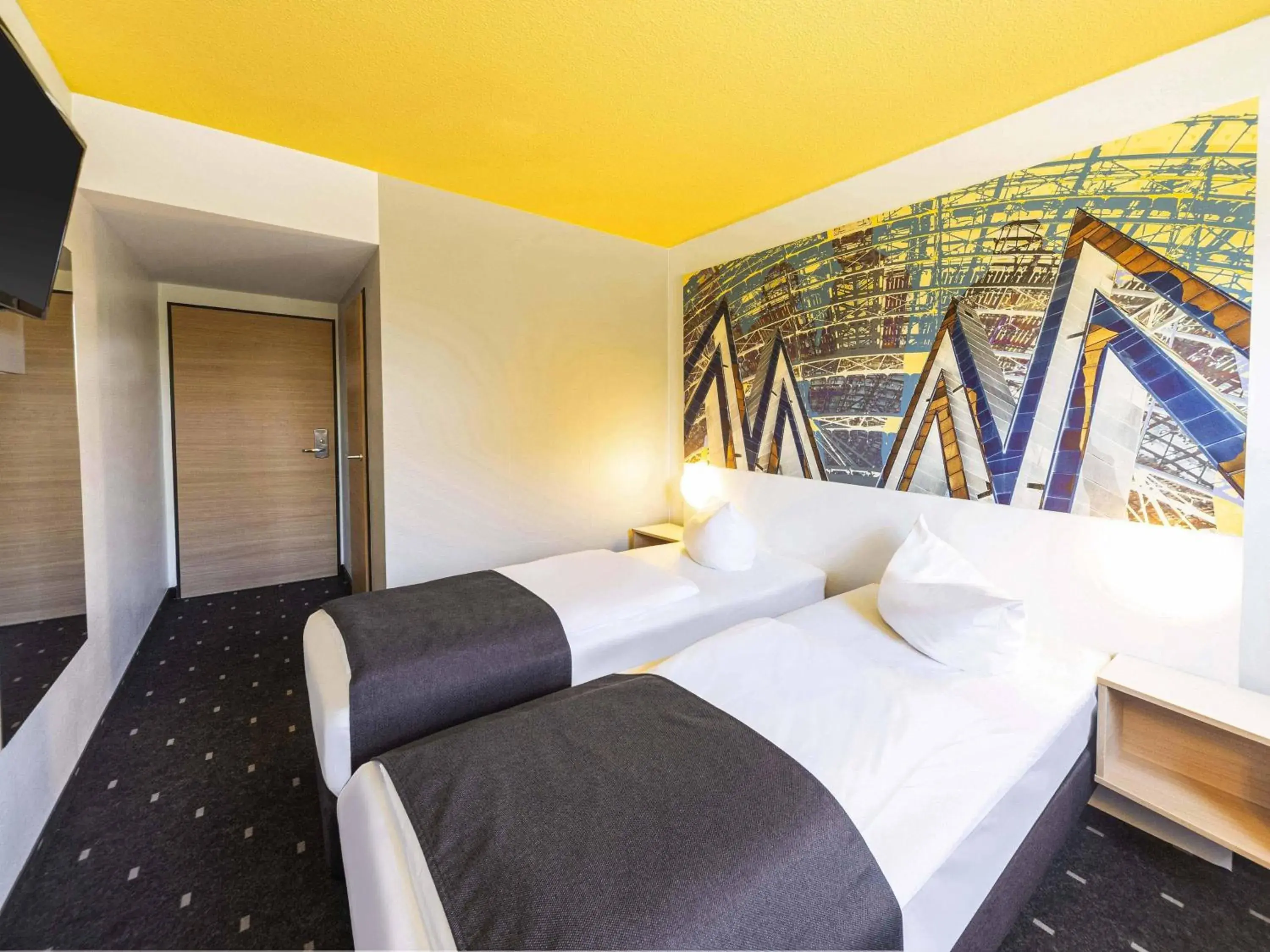 Twin Room - single occupancy in B&B Hotel Leipzig-Nord Twin Room - single occupancy in B&B Hotel Leipzig-Nord